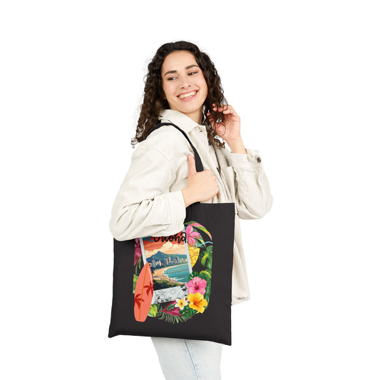 Aloha Hawaii Logo Tote Bag - Heavyweight 100% Cotton Canvas by TheGlassyLass.com