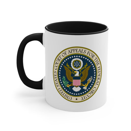 US Court of Appeals Coffee Mug - Double Sided Black Accent White Ceramic 11oz by TheGlassyLass.com