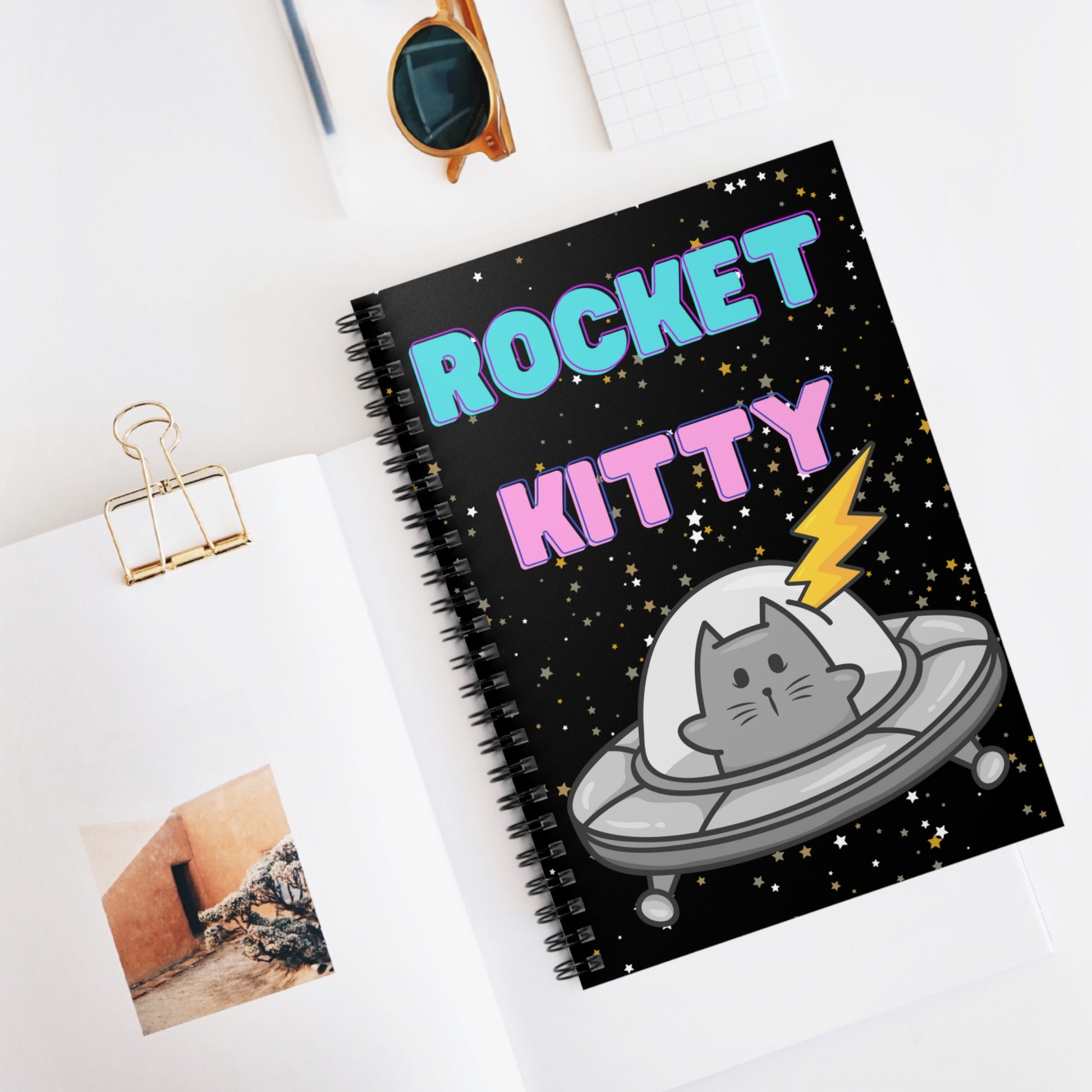 Cats in Space: Spiral Notebook - Log Books - Journals - Diaries - and More Custom Printed by TheGlassyLass