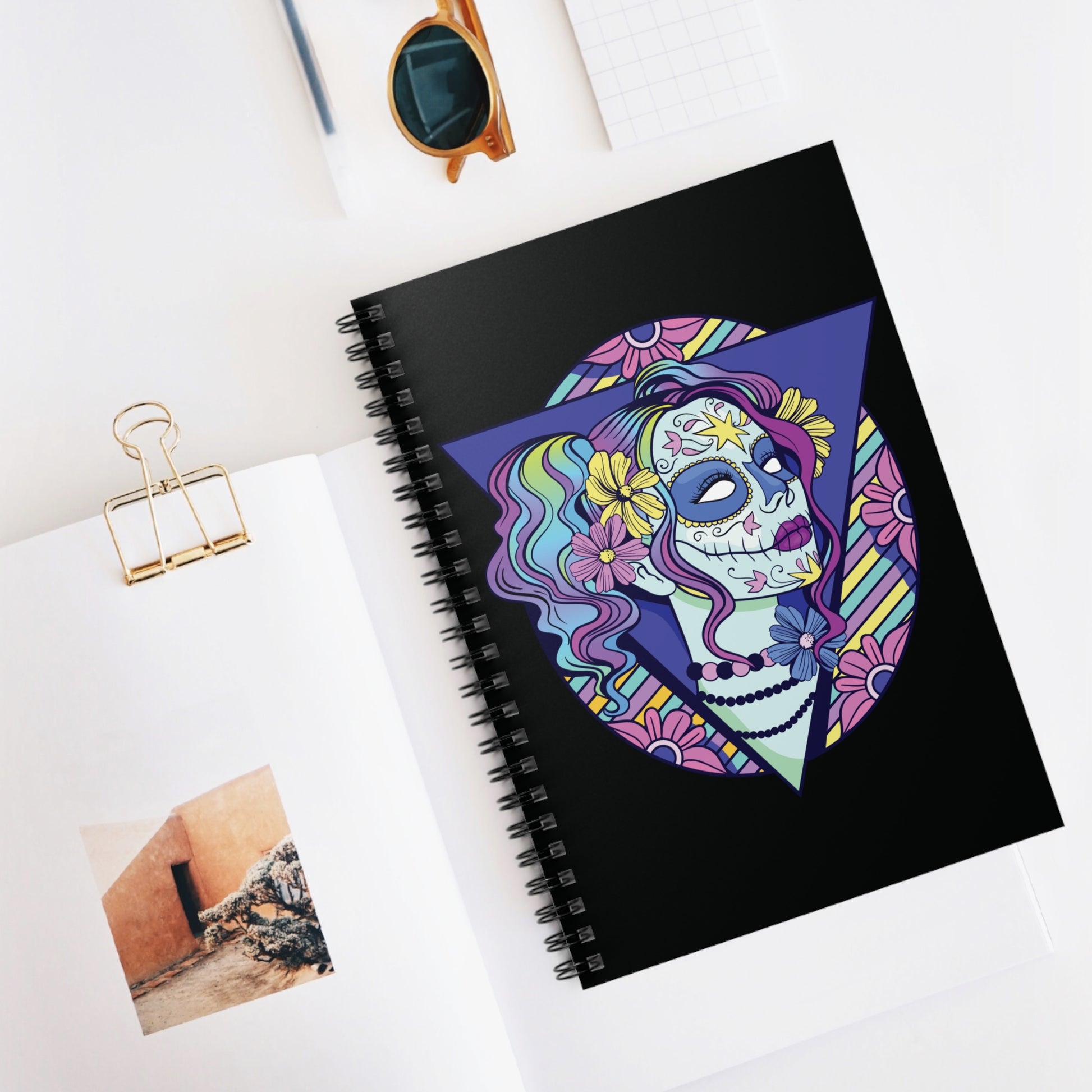 Black Candy Skull: Spiral Notebook - Log Books - Journals - Diaries - and More Custom Printed by TheGlassyLass