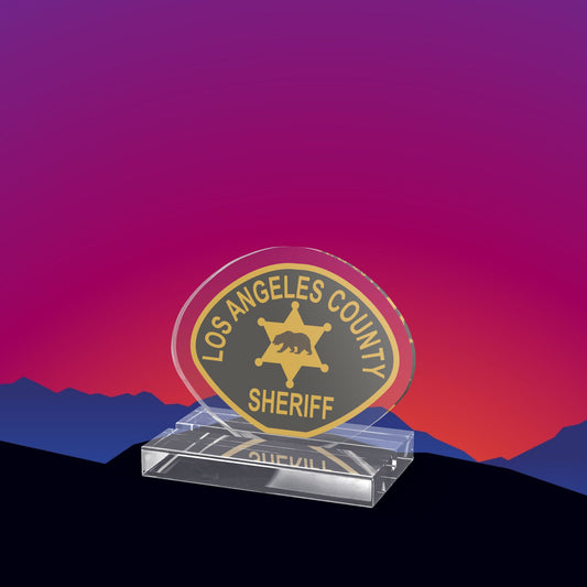 Los Angeles County Sheriff Acrylic Standee by TheGlassyLass.com