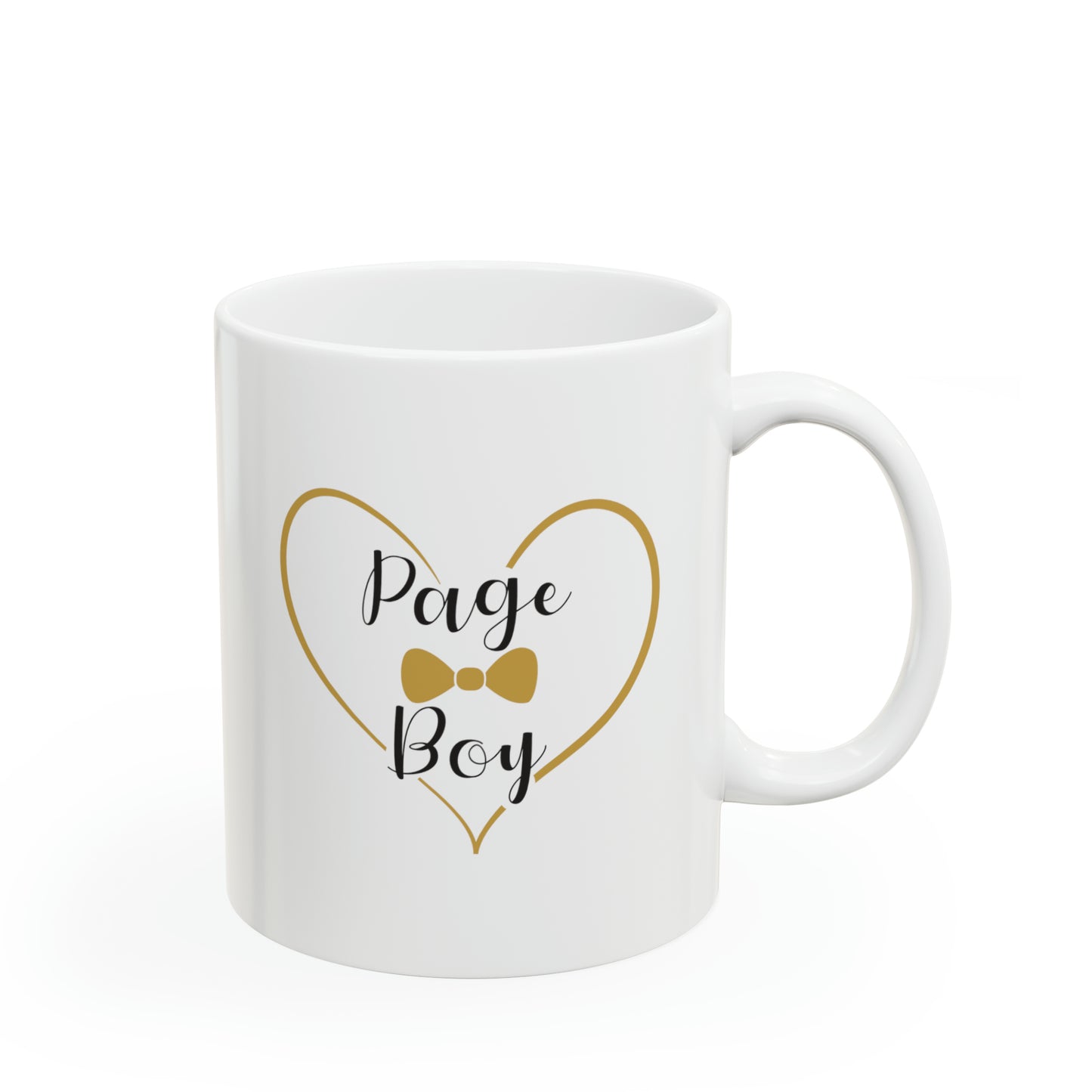 Page Boy Cocoa Mug - Double Sided 11oz White Ceramic by TheGlassyLass.com