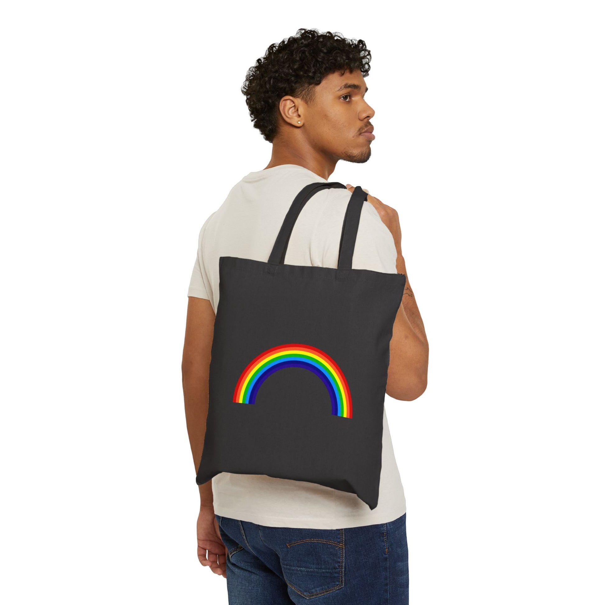 Over the Rainbow Logo Tote Bag - Heavyweight 100% Cotton Canvas by TheGlassyLass.com