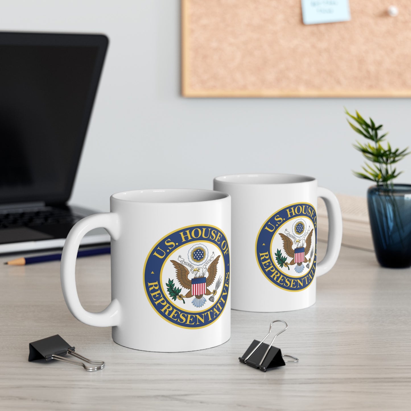 US House of Representatives Coffee Mug - Double Sided White Ceramic 11oz by TheGlassyLass.com