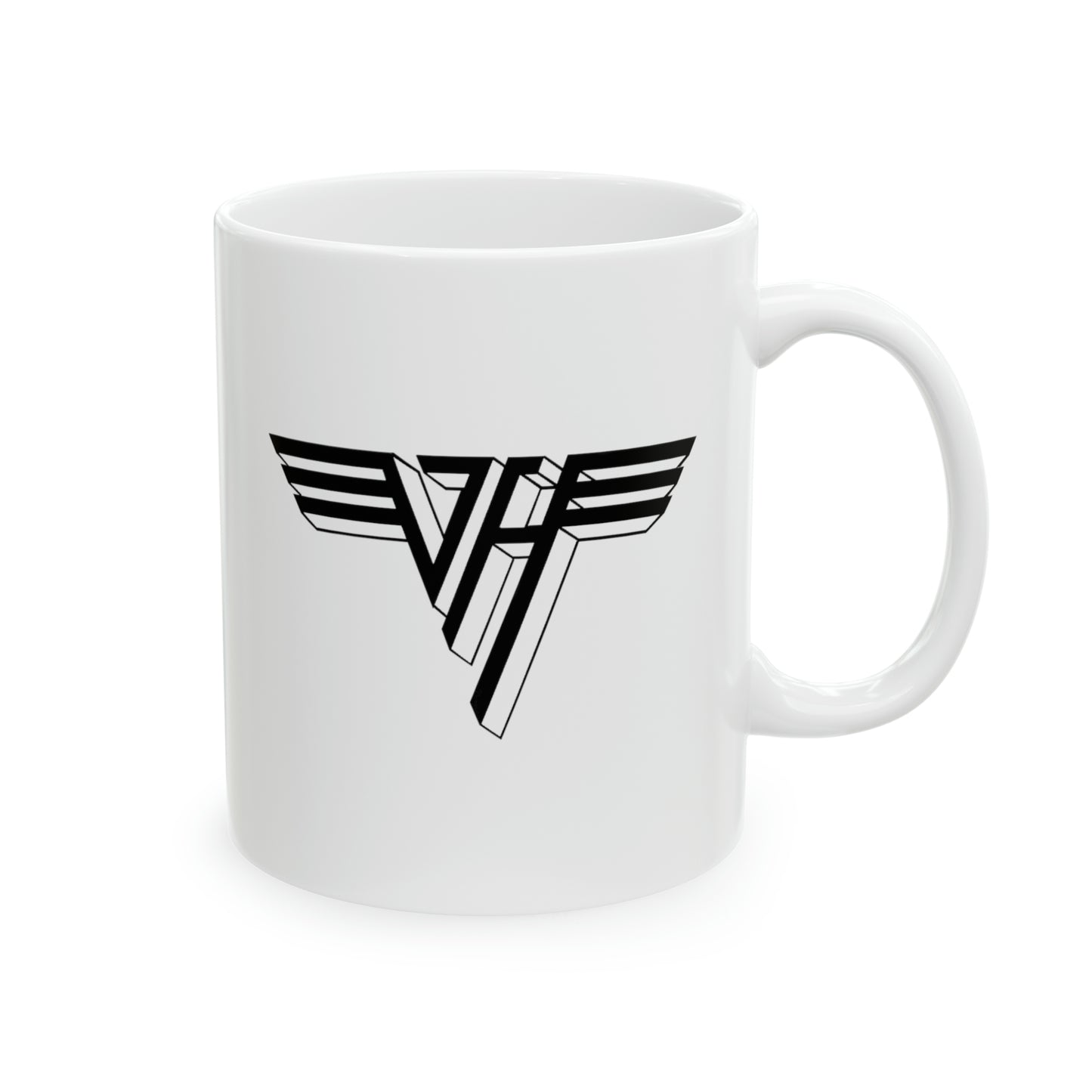 Van Halen Coffee Mug - Double Sided White Ceramic 11oz by TheGlassyLass.com