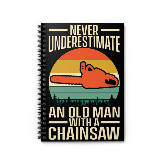 Old Man: Spiral Notebook - Log Books - Journals - Diaries - and More Custom Printed by TheGlassyLass
