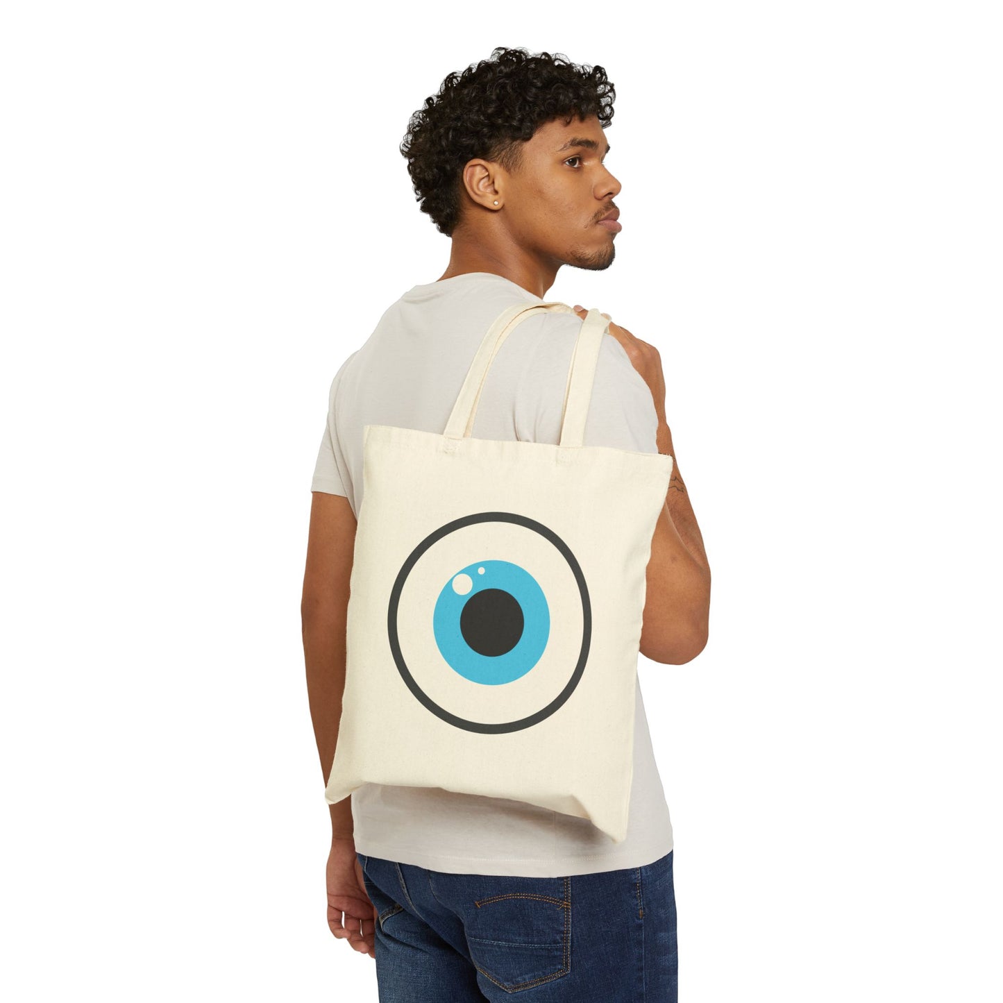 Eye On You Logo Tote Bag - Heavyweight 100% Cotton Canvas by TheGlassyLass.com