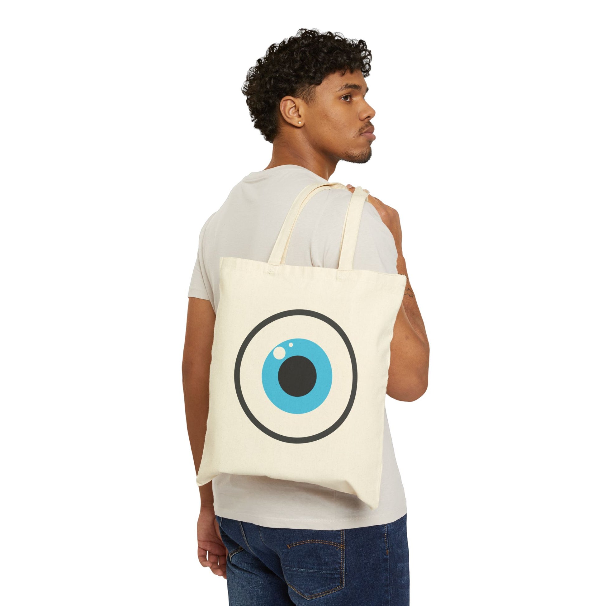 Eye On You Logo Tote Bag - Heavyweight 100% Cotton Canvas by TheGlassyLass.com