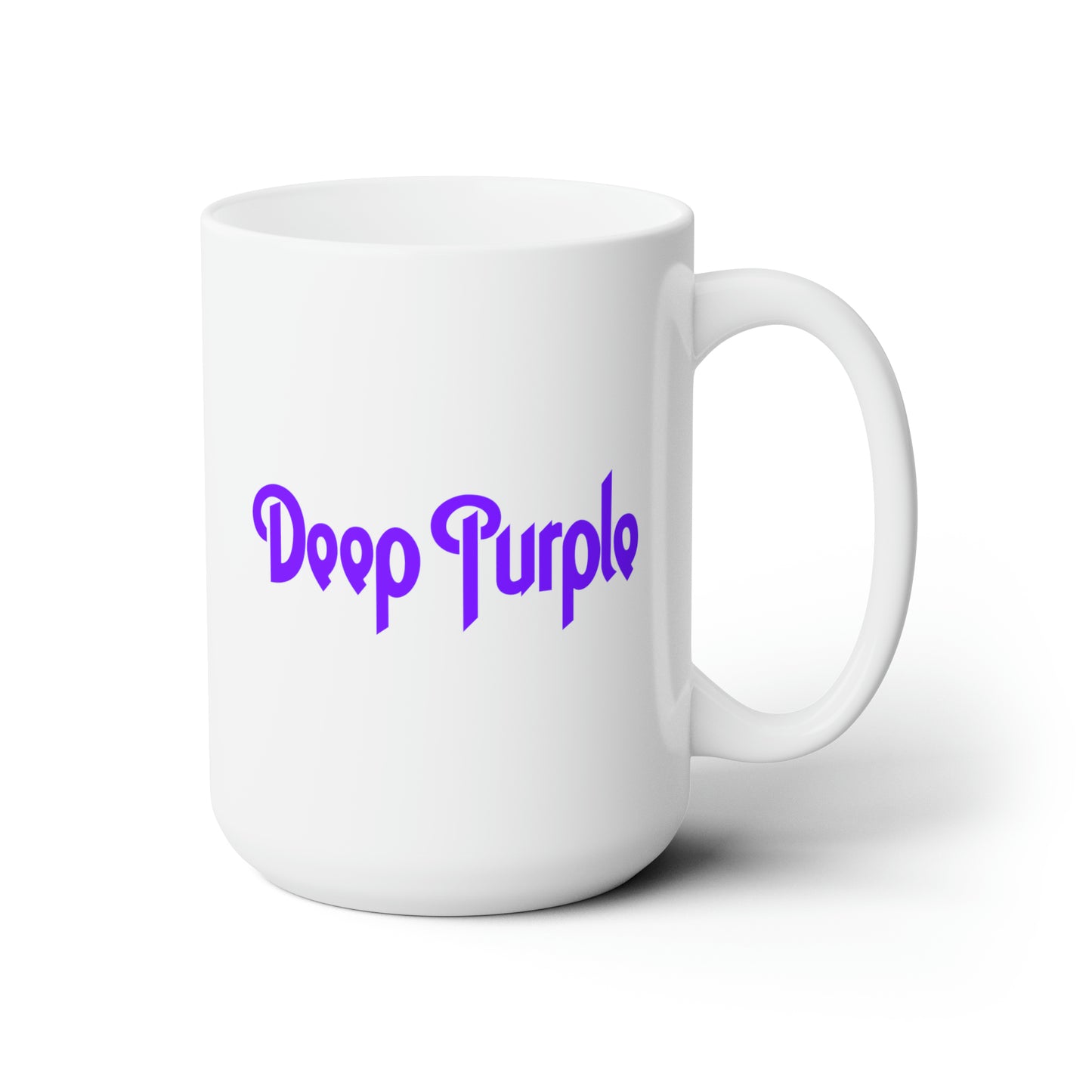 Deep Purple Coffee Mug - Double Sided White Ceramic 15oz by TheGlassyLass.com