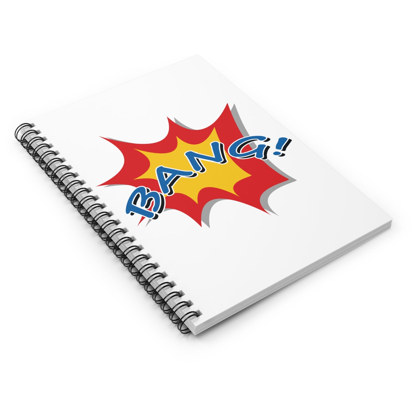 Superhero BANG: Spiral Notebook - Log Books - Journals - Diaries - and More Custom Printed by TheGlassyLass