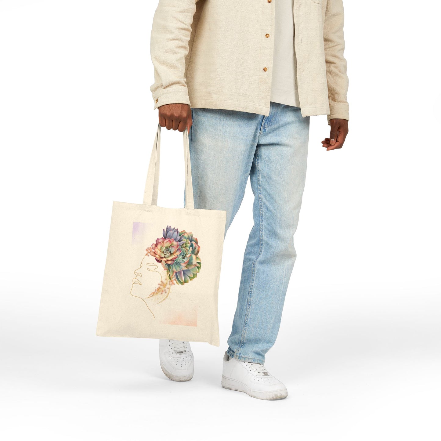 Goddess Logo Tote Bag - Heavyweight 100% Cotton Canvas by TheGlassyLass.com