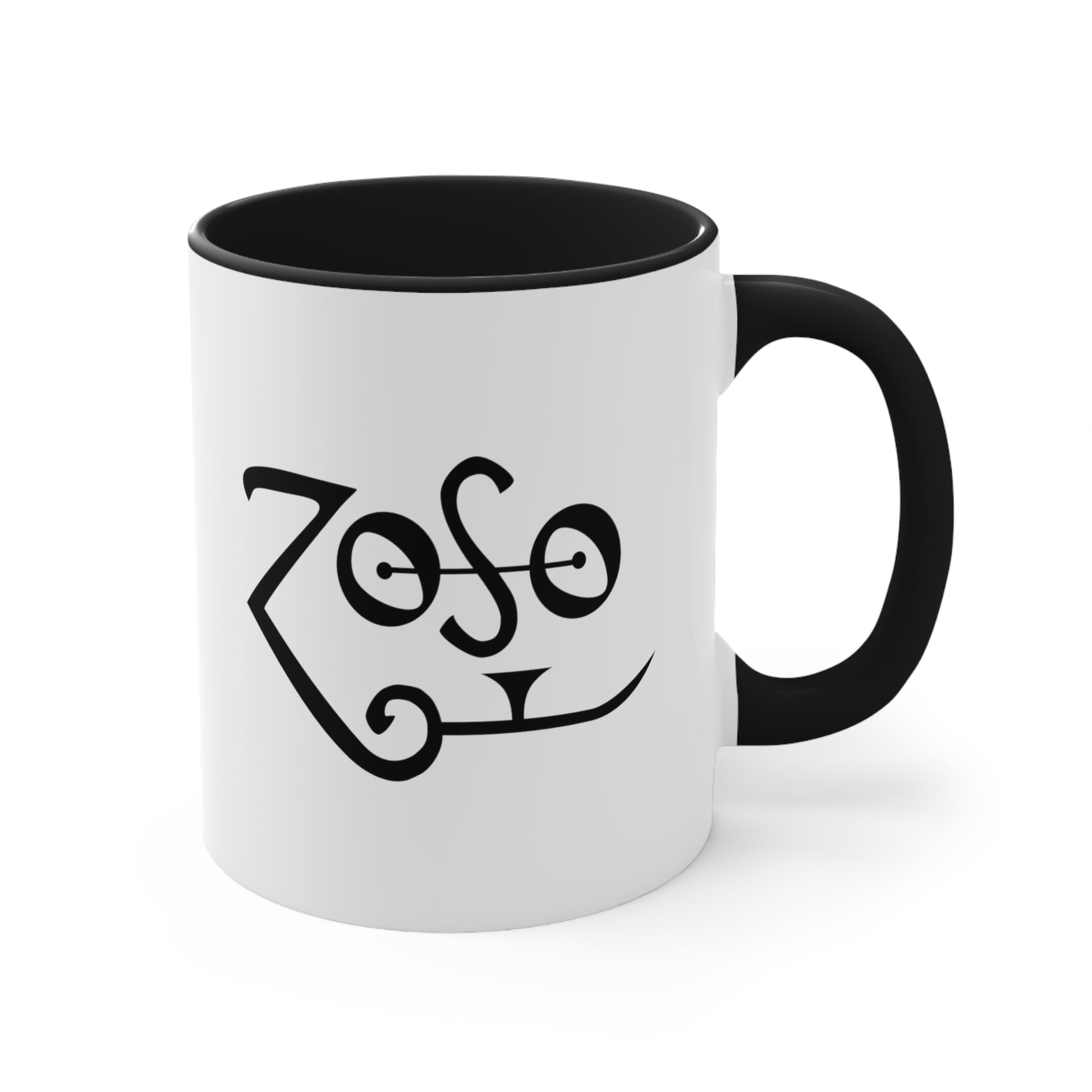 Jimmy Page ZOSO Led Zeppelin IV Coffee Mug - Double Sided Black Accent White Ceramic 11oz by TheGlassyLass.com