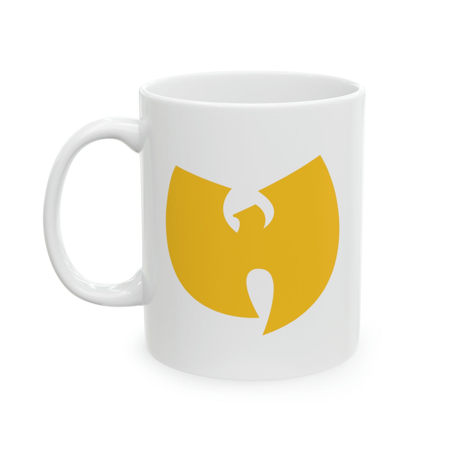 Wu-Tang Yellow Coffee Mug - Double Sided White Ceramic 11oz by TheGlassyLass.com