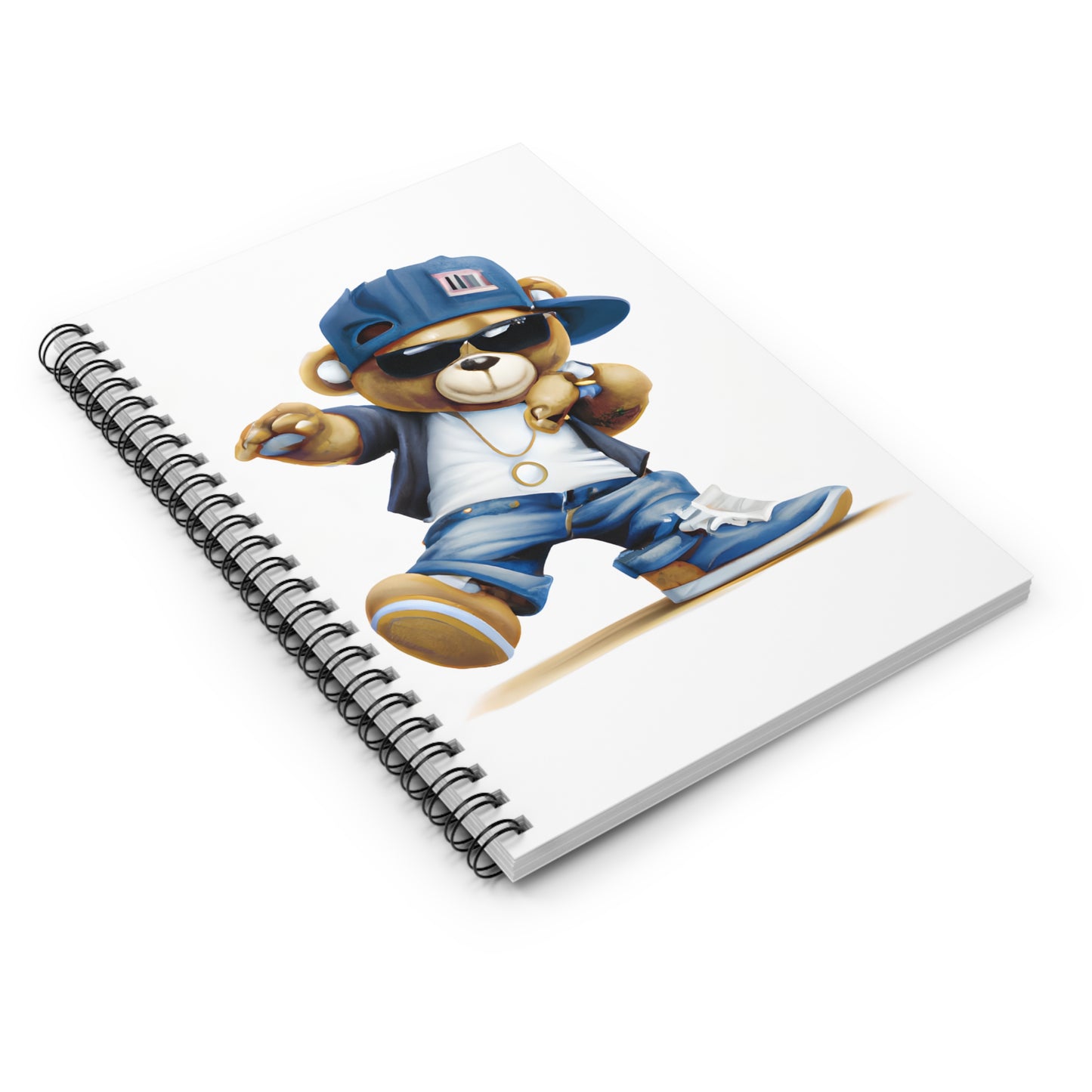 Teddy Rapper: Spiral Notebook - Log Books - Journals - Diaries - and More Custom Printed by TheGlassyLass.com