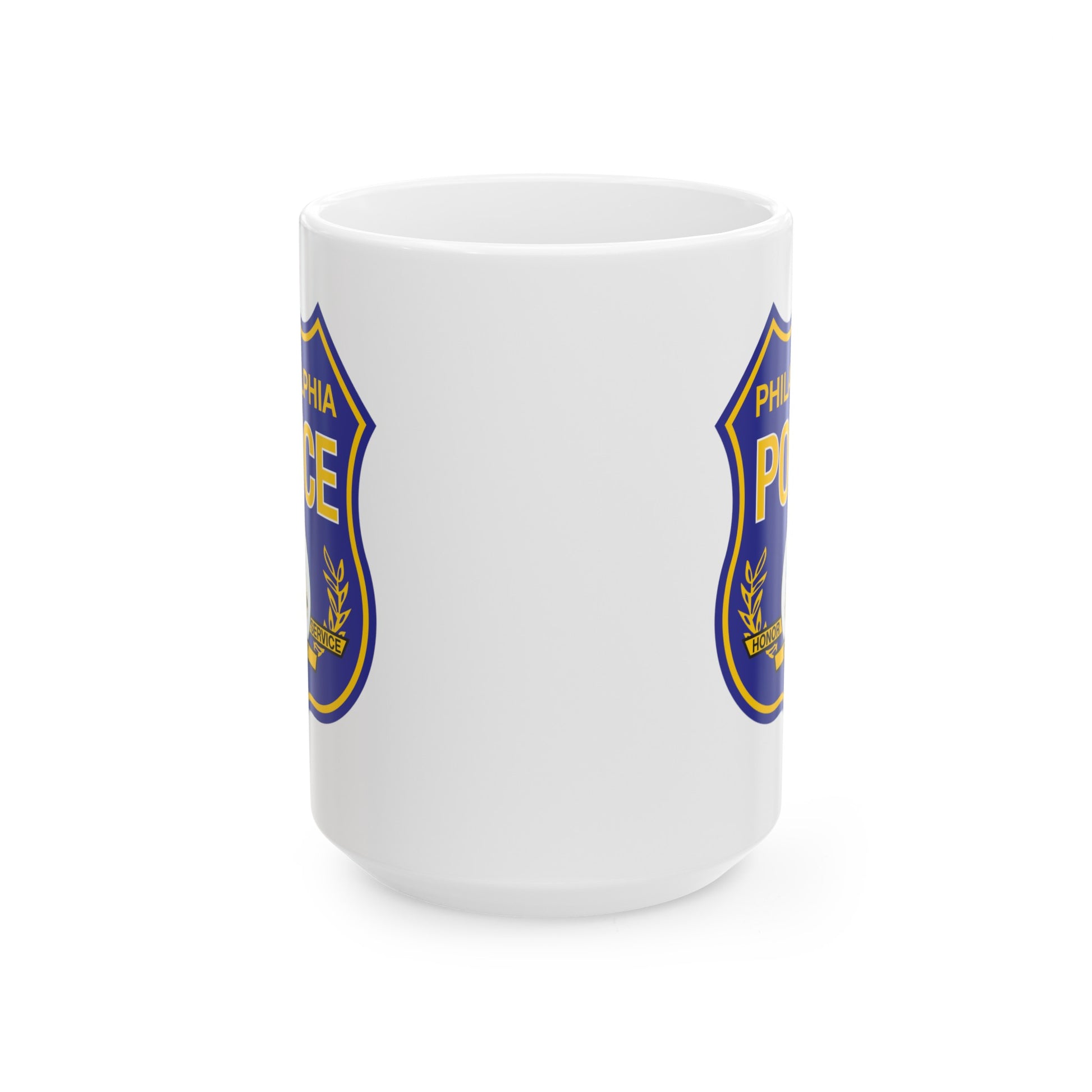 Philadelphia Police Coffee Mug - Double Sided White Ceramic 15oz by TheGlassyLass.com