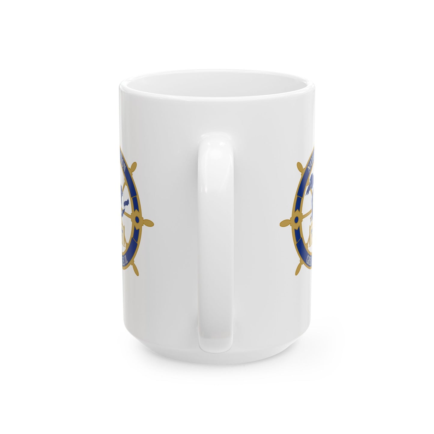 Naval Station Great Lakes Coffee Mug - Double Sided White Ceramic 15oz by TheGlassyLass.com