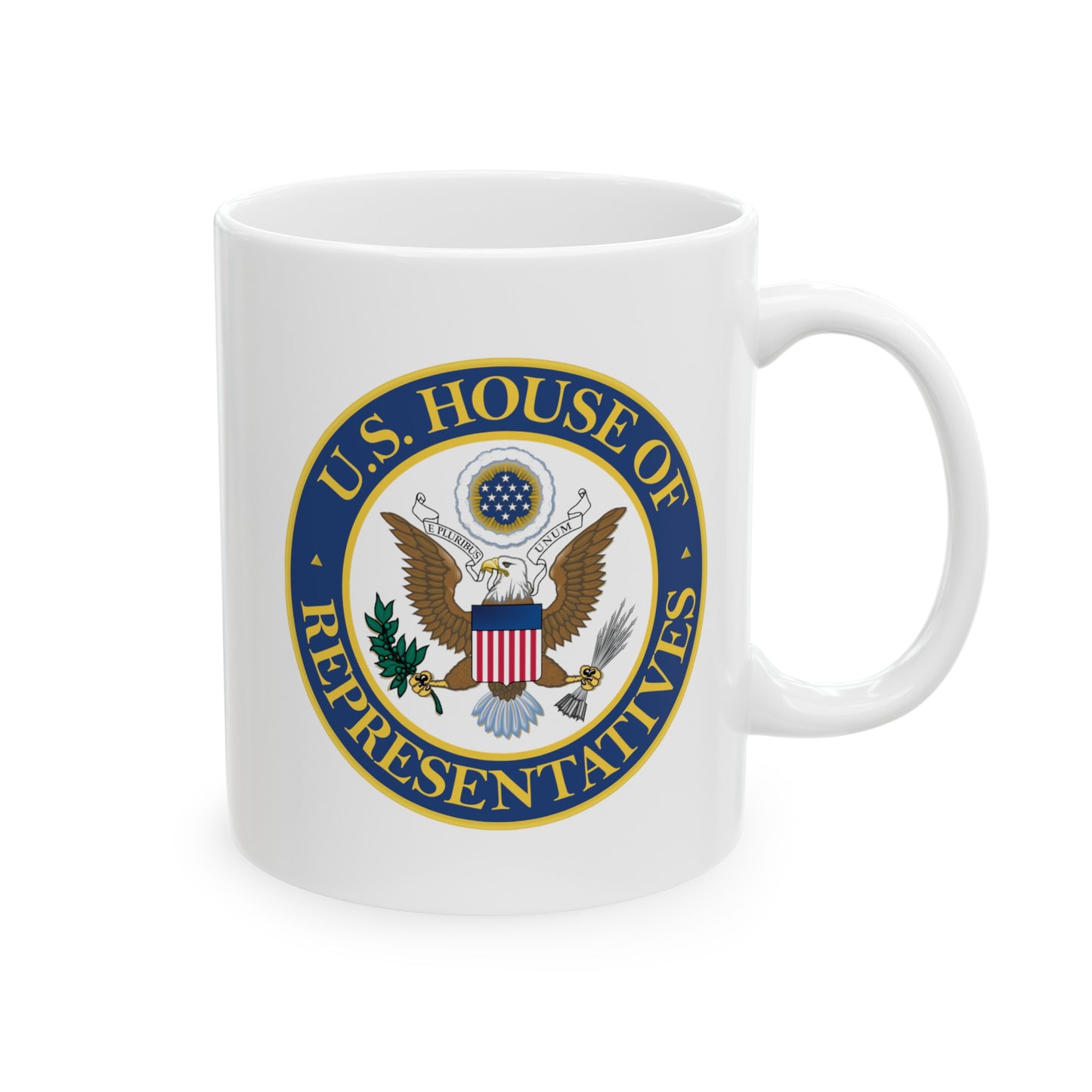 US House of Representatives Coffee Mug - Double Sided White Ceramic 11oz by TheGlassyLass.com