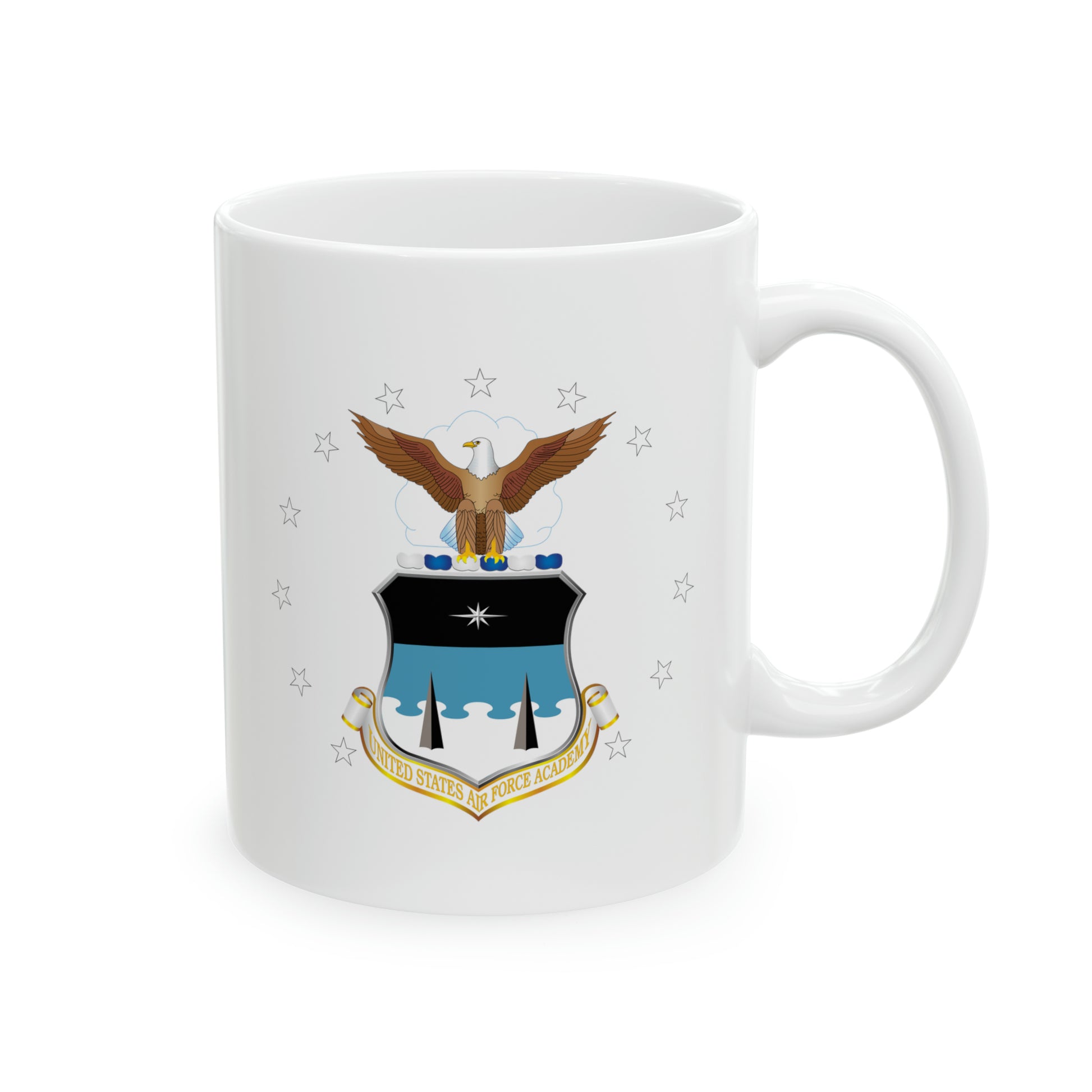 US Air Force Academy Coffee Mug - Double Sided White Ceramic 11oz by TheGlassyLass.com