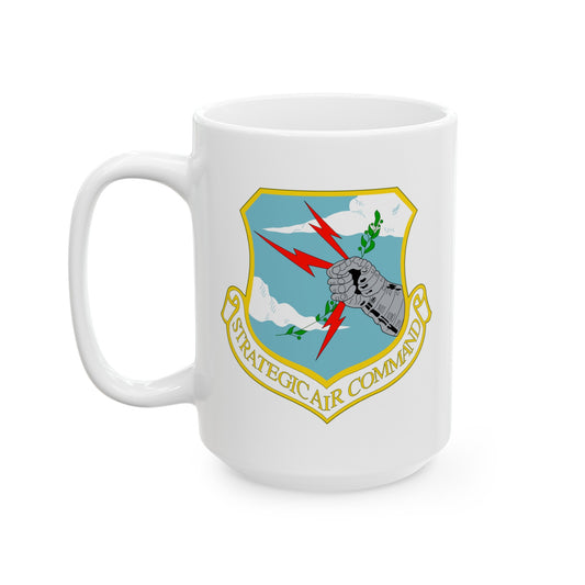 Strategic Air Command Coffee Mug - Double Sided White Ceramic 15oz by TheGlassyLass.com