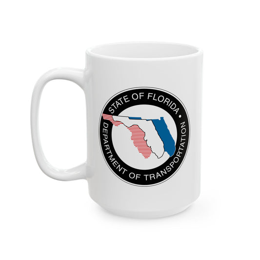 Florida Department of Transportation Coffee Mug - Double Sided White Ceramic 15oz by TheGlassyLass.com