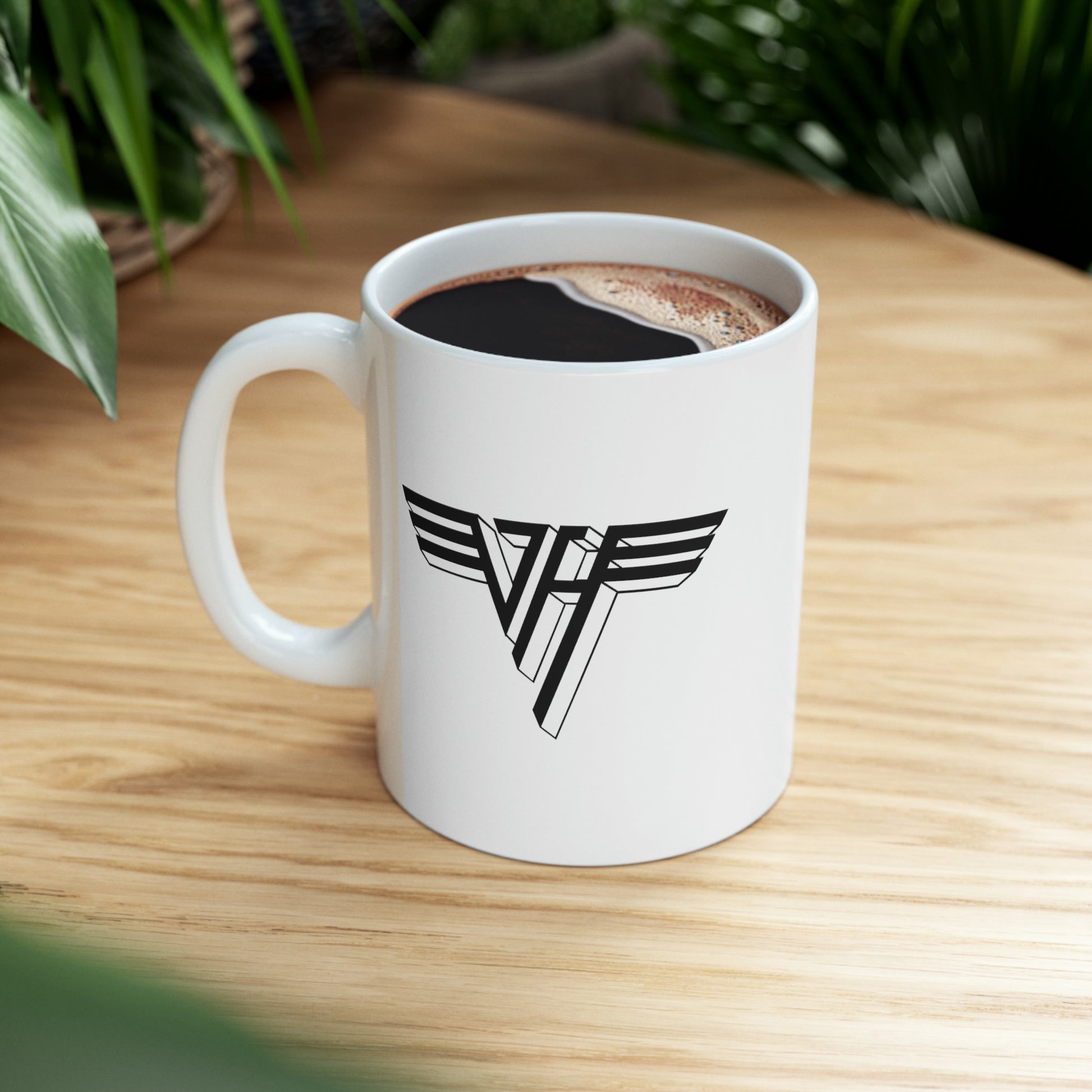 Van Halen Coffee Mug - Double Sided White Ceramic 11oz by TheGlassyLass.com