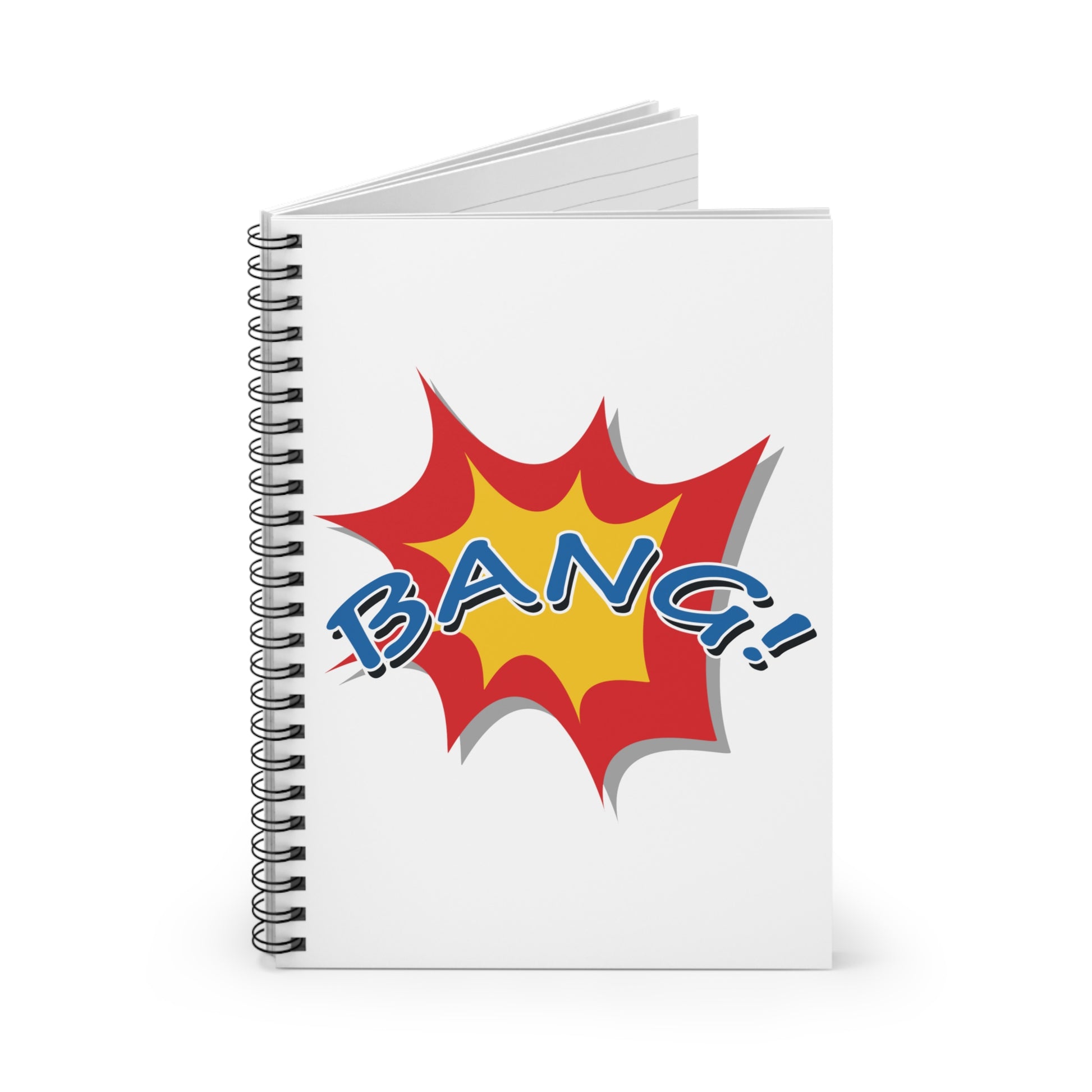 Superhero BANG: Spiral Notebook - Log Books - Journals - Diaries - and More Custom Printed by TheGlassyLass