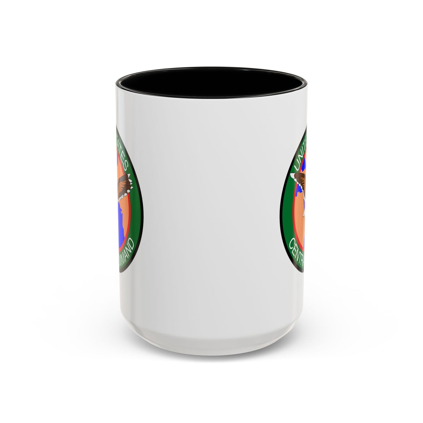 United States Central Command (CENTCOM) Coffee Mug - Double Sided Black Accent White Ceramic 15oz by TheGlassyLass.com