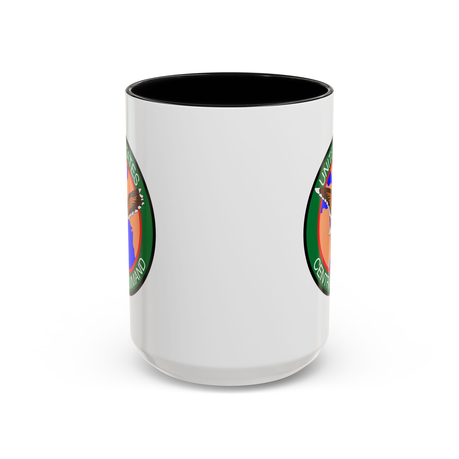 United States Central Command (CENTCOM) Coffee Mug - Double Sided Black Accent White Ceramic 15oz by TheGlassyLass.com
