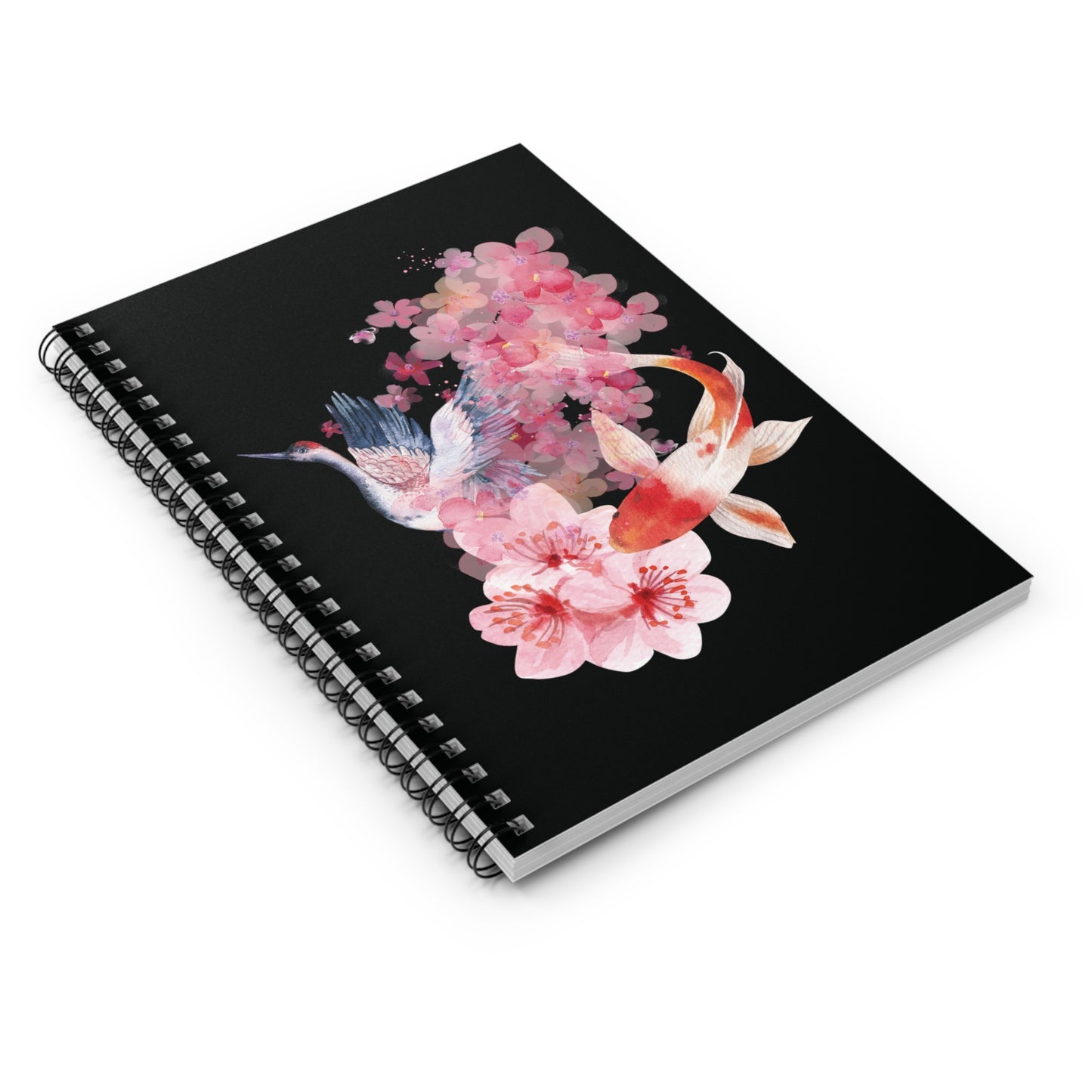 Don't Be Koi: Black Spiral Notebook - Log Books - Journals - Diaries - and More Custom Printed by TheGlassyLass