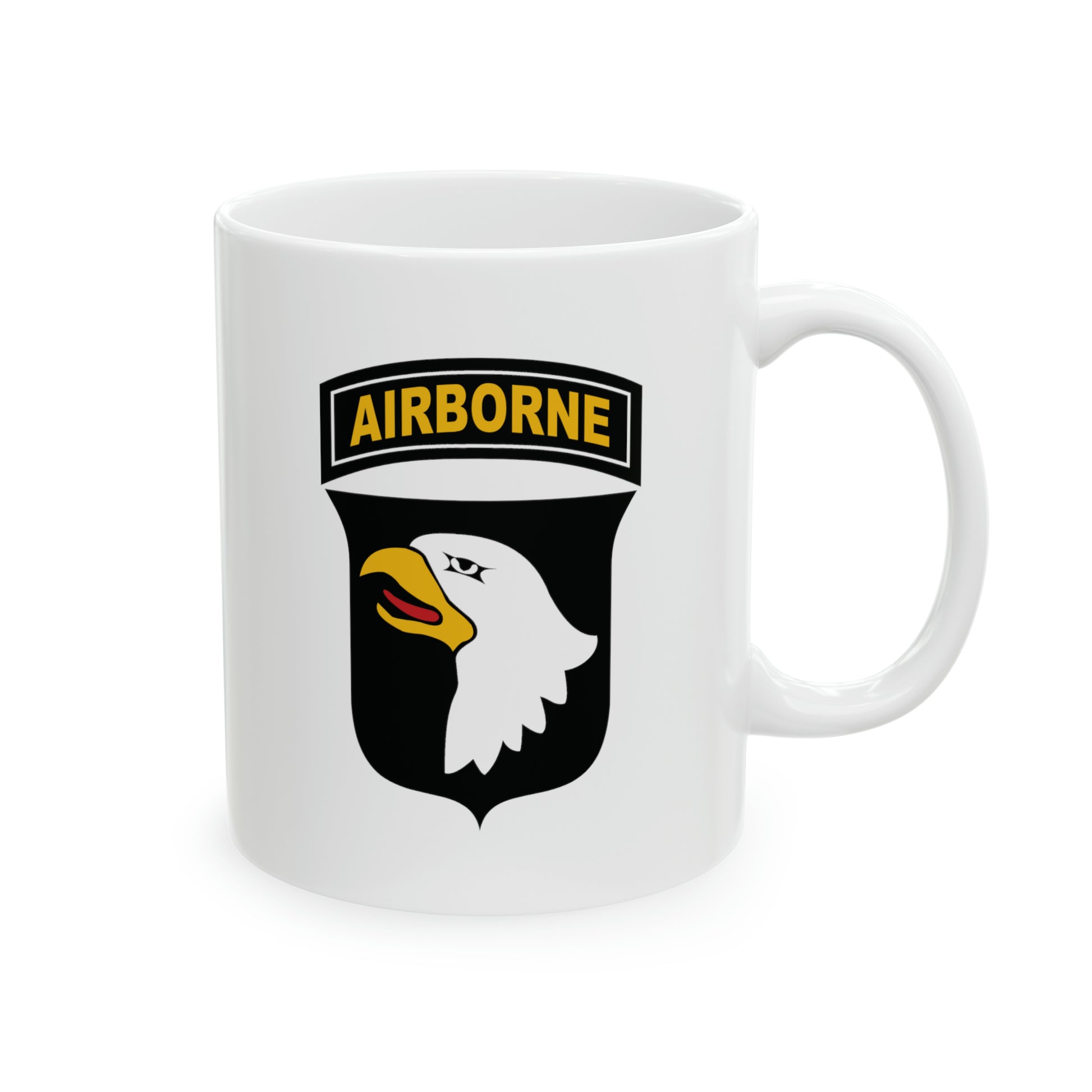 US Army Airborne Coffee Mugs - Double Sided White Ceramic 11oz by TheGlassyLass.com
