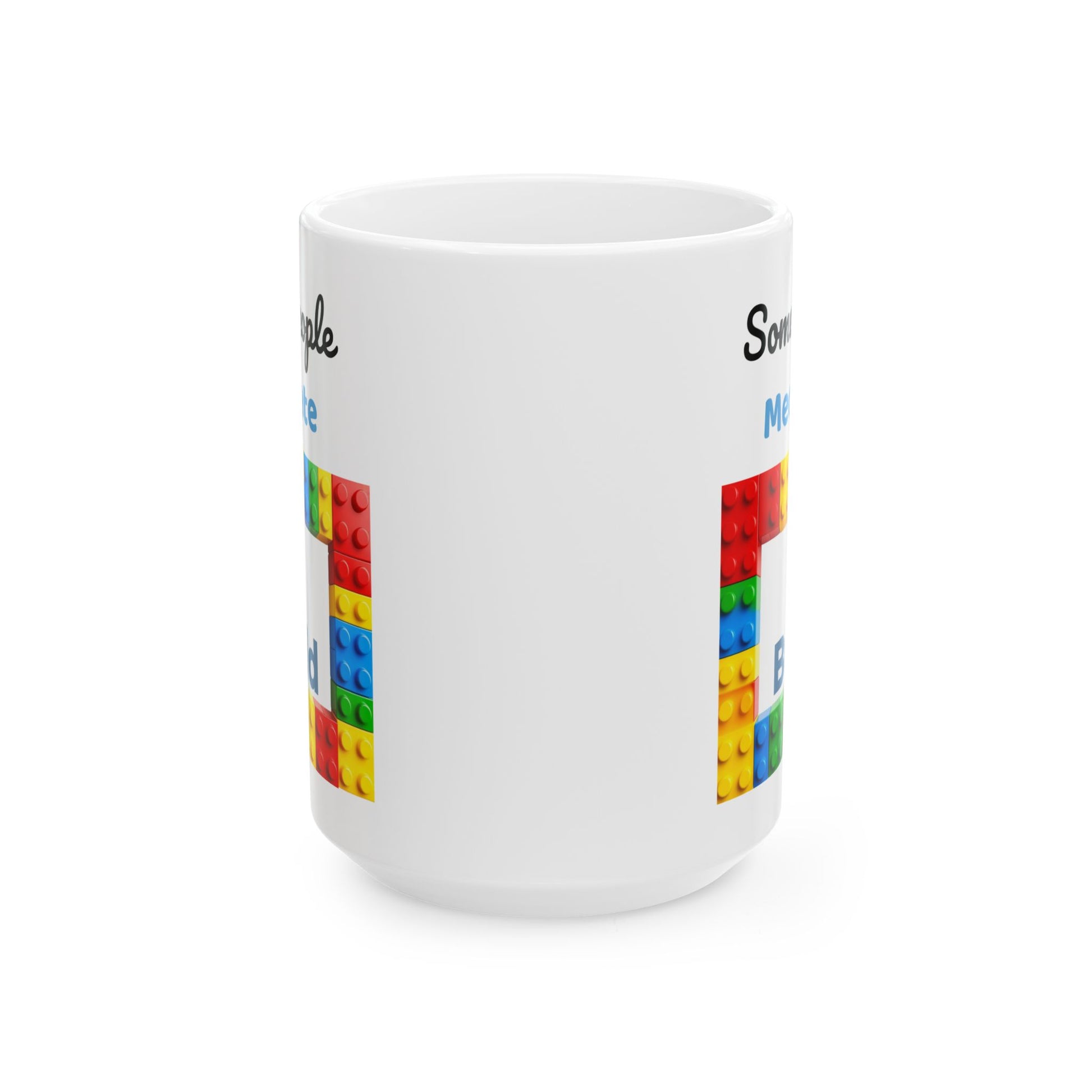 LEGO Build Coffee Mug - Double Sided White Ceramic 15oz by TheGlassyLass.com