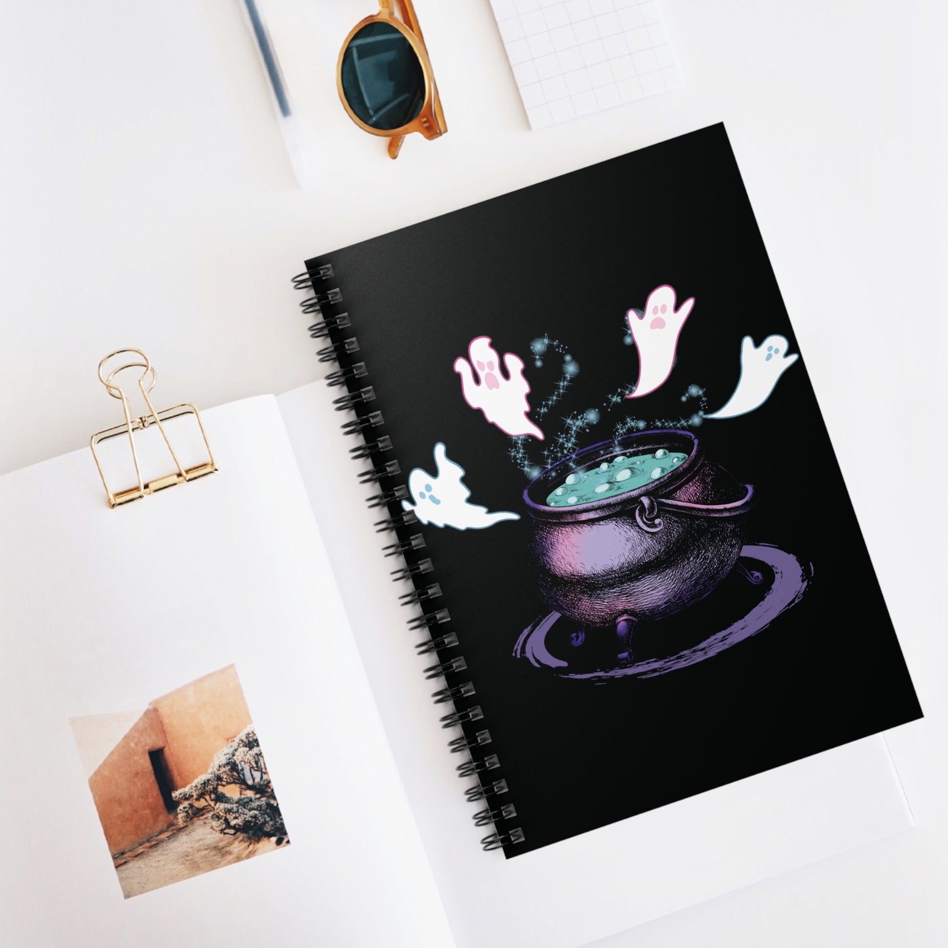 Ghostly Brew Spellbook: Spiral Notebook - Log Books - Journals - Diaries - and More Custom Printed by TheGlassyLass