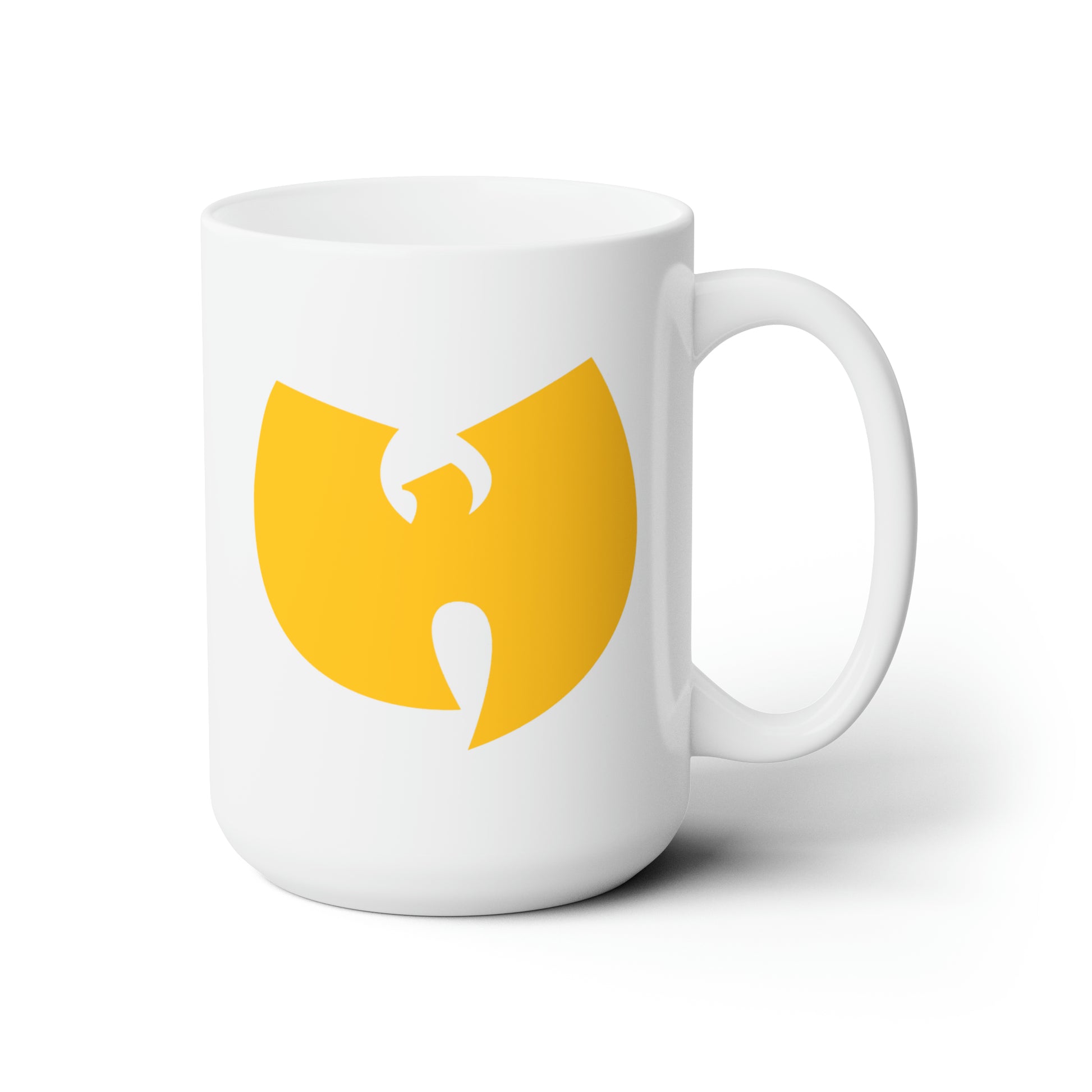 Wu-Tang Yellow Coffee Mug - Double Sided White Ceramic 15oz by TheGlassyLass.com