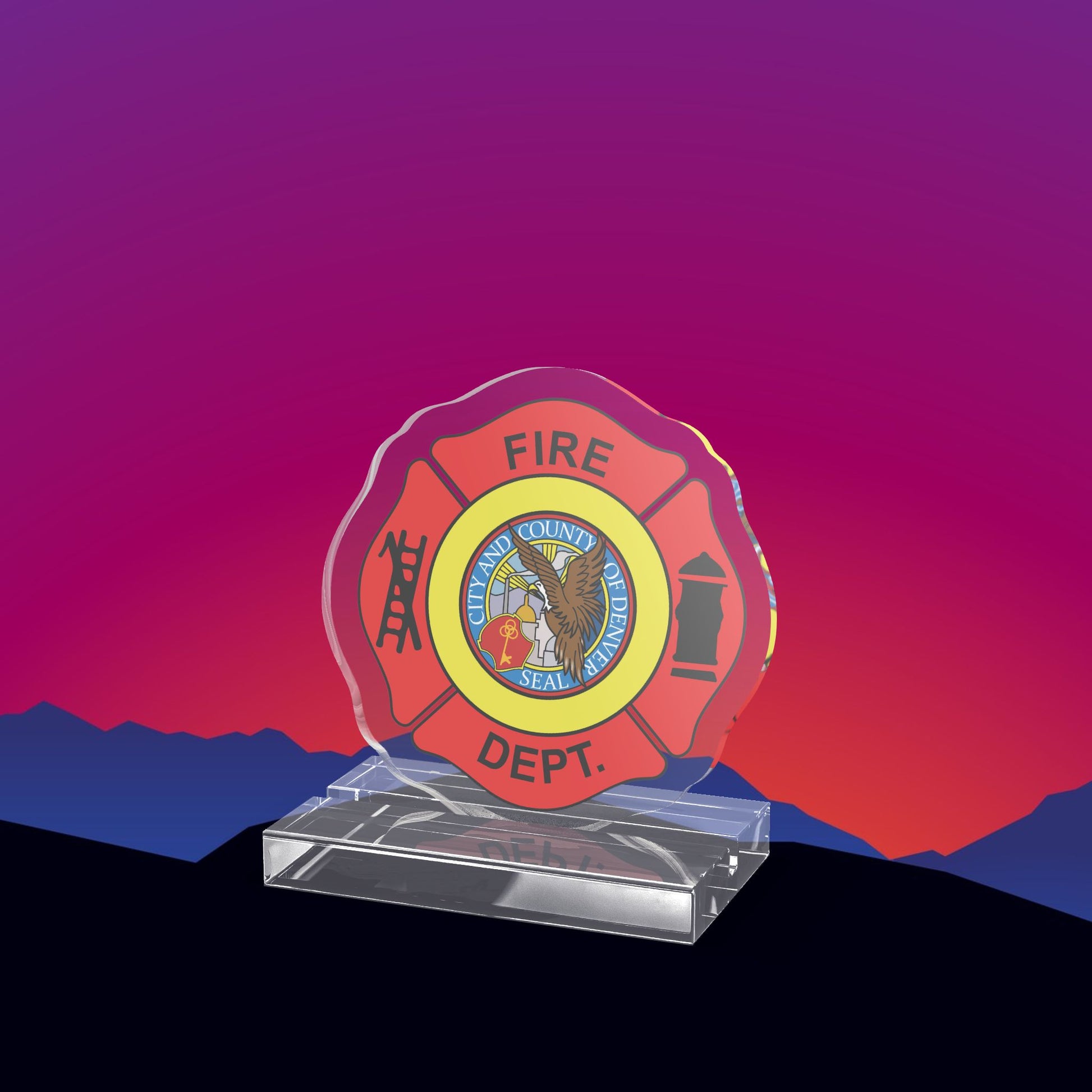 Denver Fire Department Acrylic Standee by TheGlassyLass.com