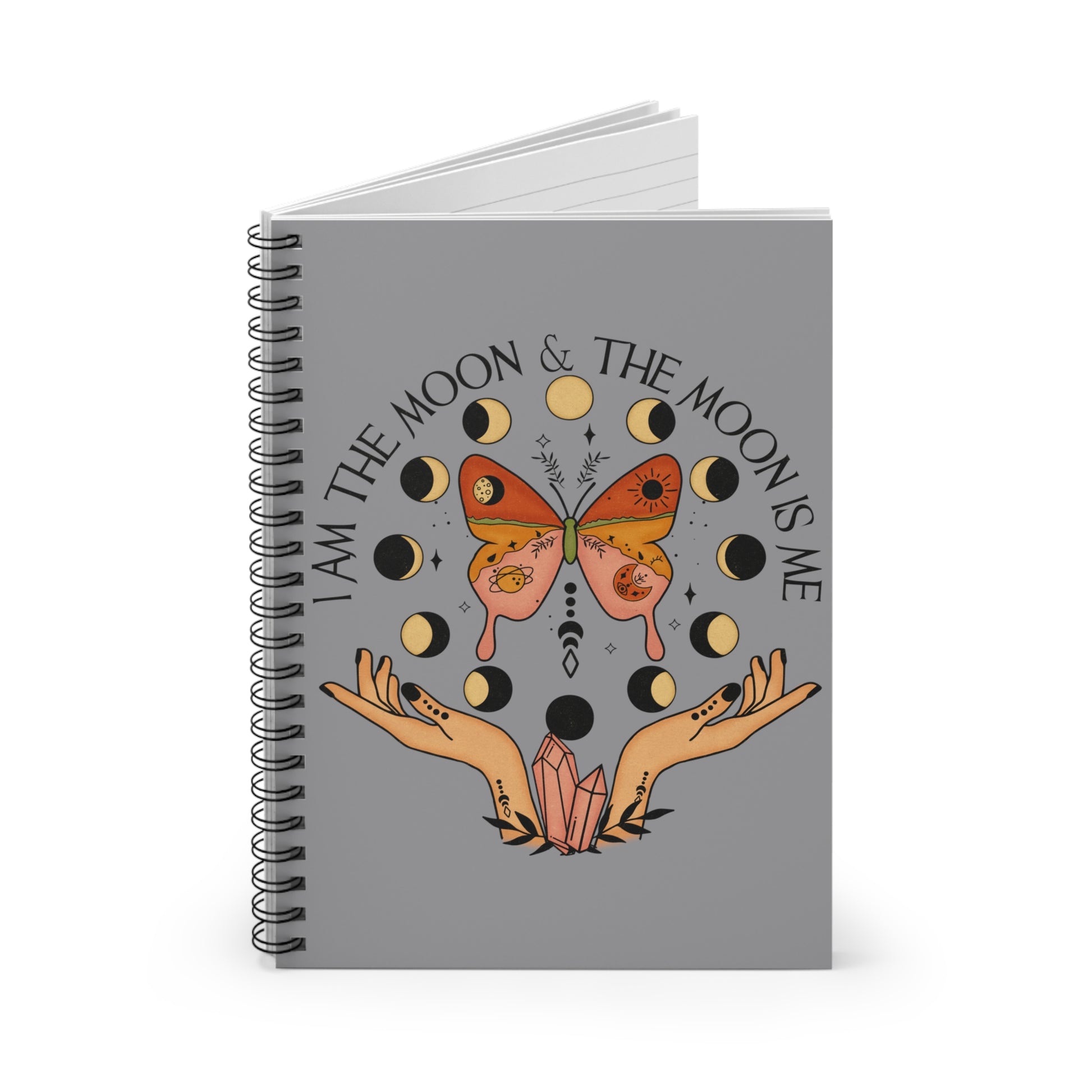 I am the Moon: Spiral Notebook - Log Books - Journals - Diaries - and More Custom Printed by TheGlassyLass