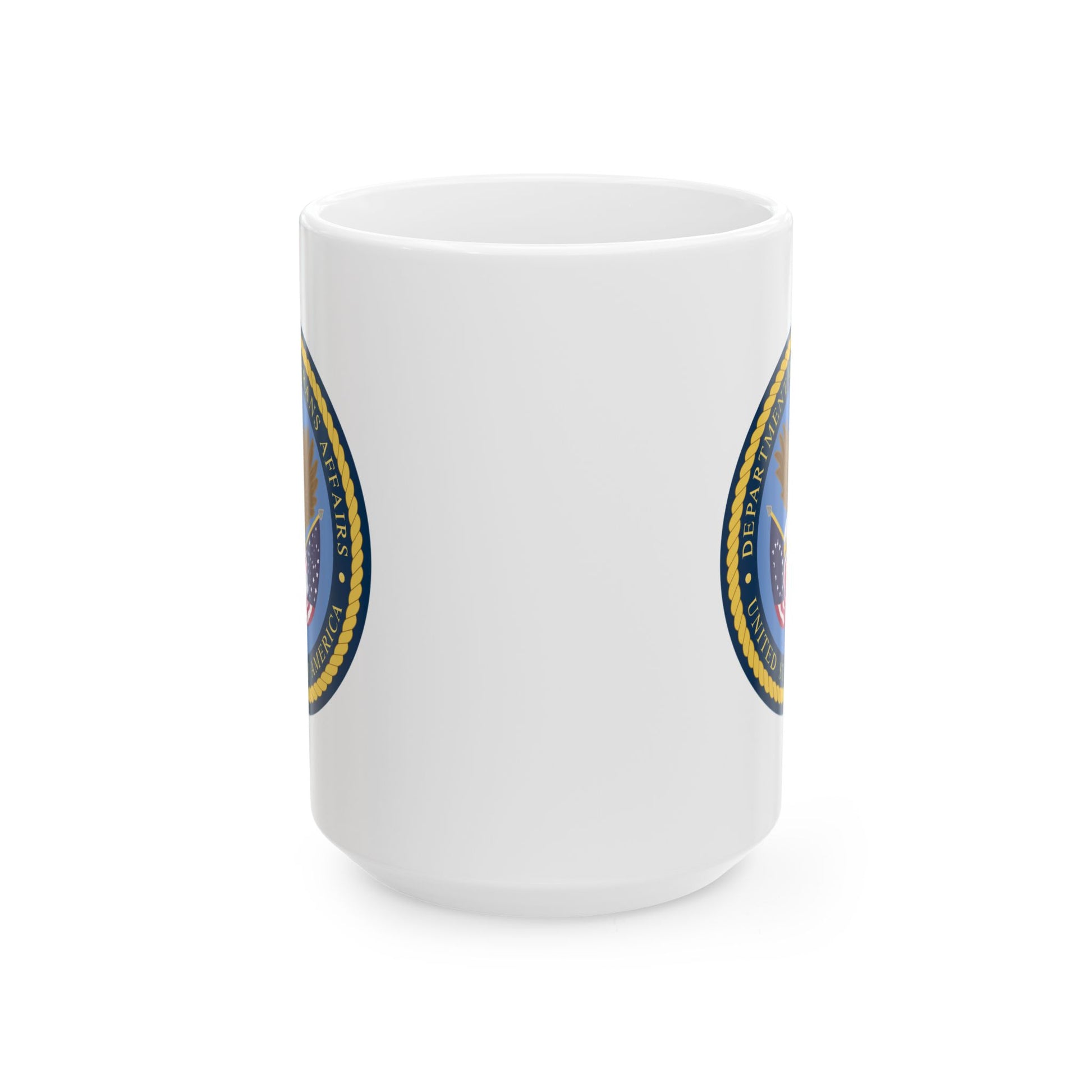 US Department of Veterans Affairs Coffee Mug - Double Sided Print, White Ceramic, 15oz by TheGlassyLass.com