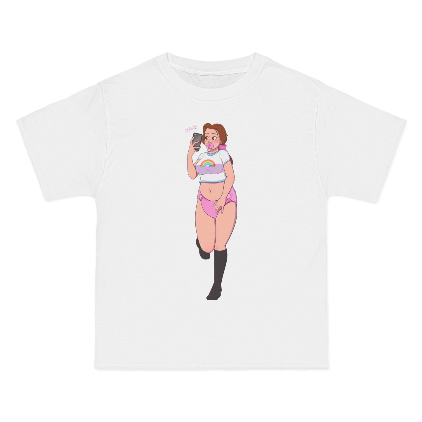 Selfie Time T-Shirt: (Hanes Beefy-T 100% Preshrunk Cotton Custom Printed by TheGlassyLass.com