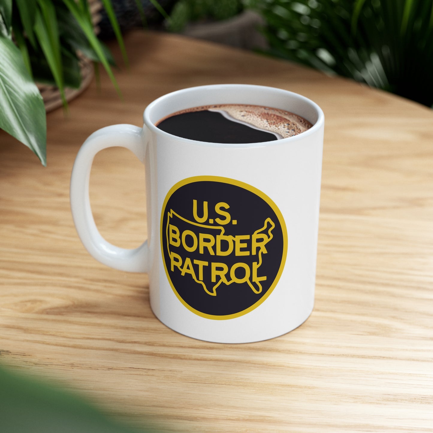US Border Patrol Coffee Mug - Double Sided White Ceramic 11oz by TheGlassyLass.com