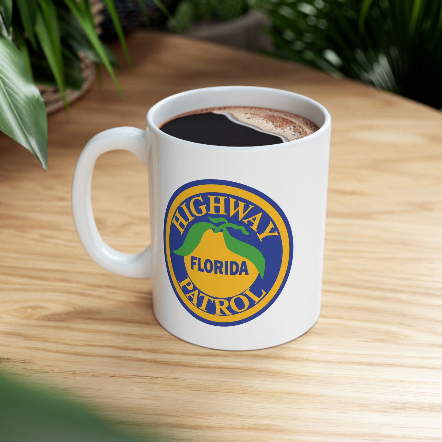 Florida Highway Patrol Coffee Mug - Double Sided White Ceramic 11oz by TheGlassyLass.com