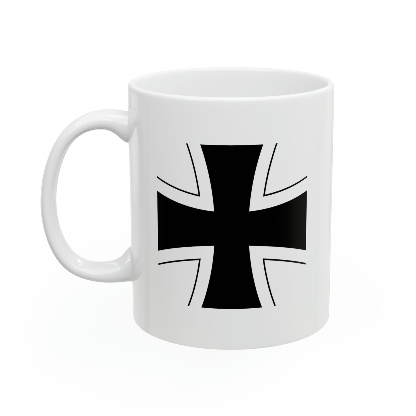 German Air Force Roundel Coffee Mug - Double Sided White Ceramic 11oz - By TheGlassyLass.com