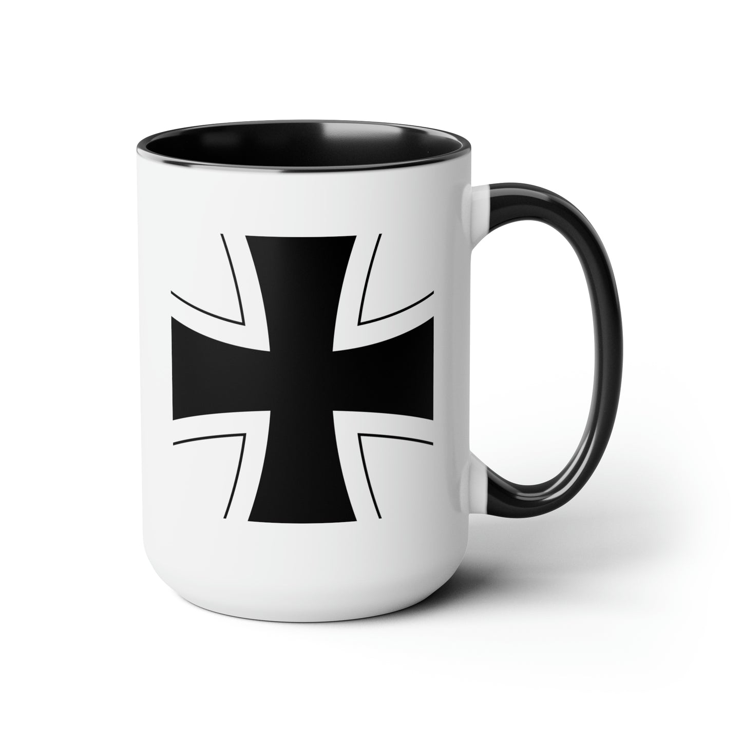 German Air Force Roundel Coffee Mug - Double Sided Black Accent Ceramic 15oz - by TheGlassyLass.com