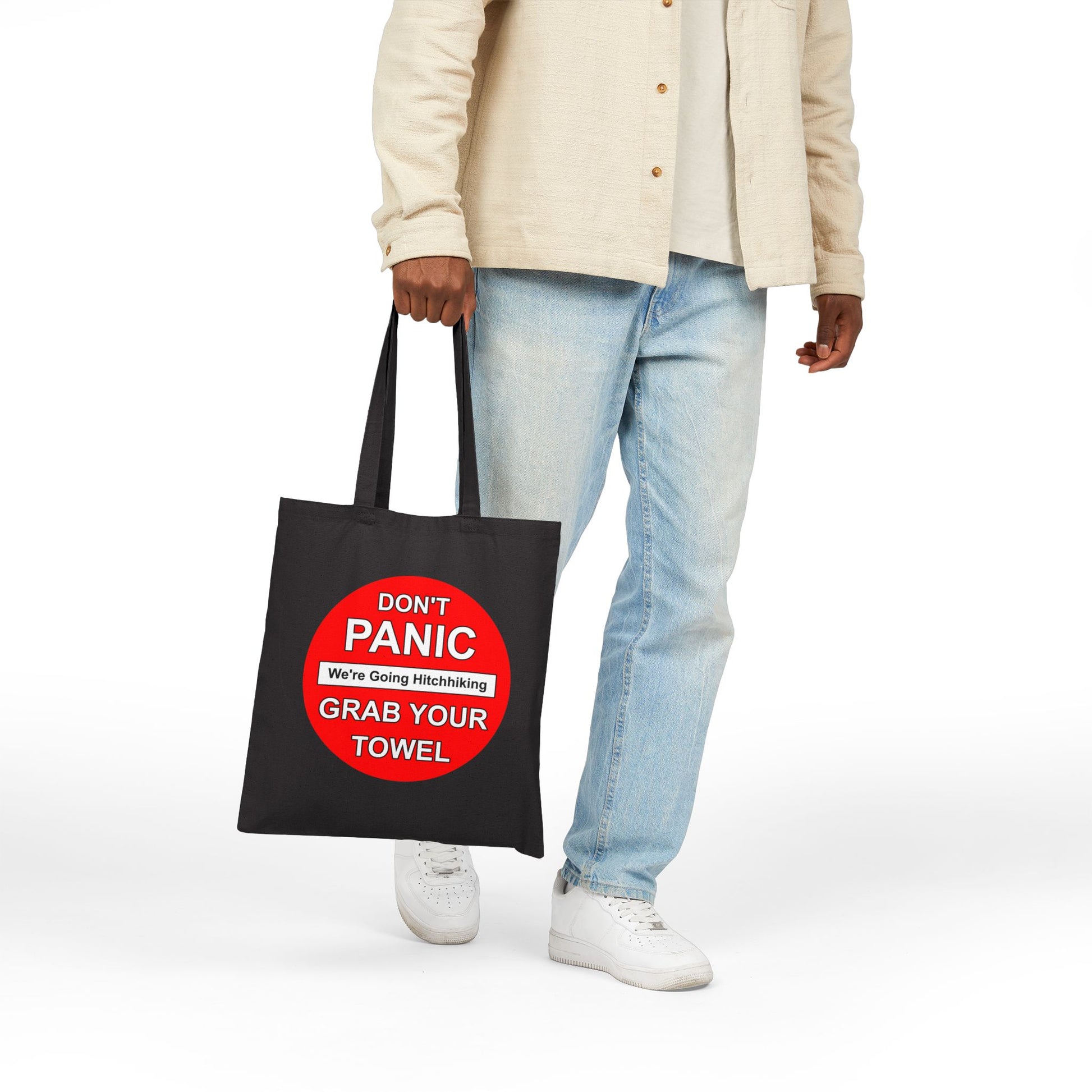 Don't Panic Tote Bag - Heavyweight 100% Cotton Canvas by TheGlassyLass.com