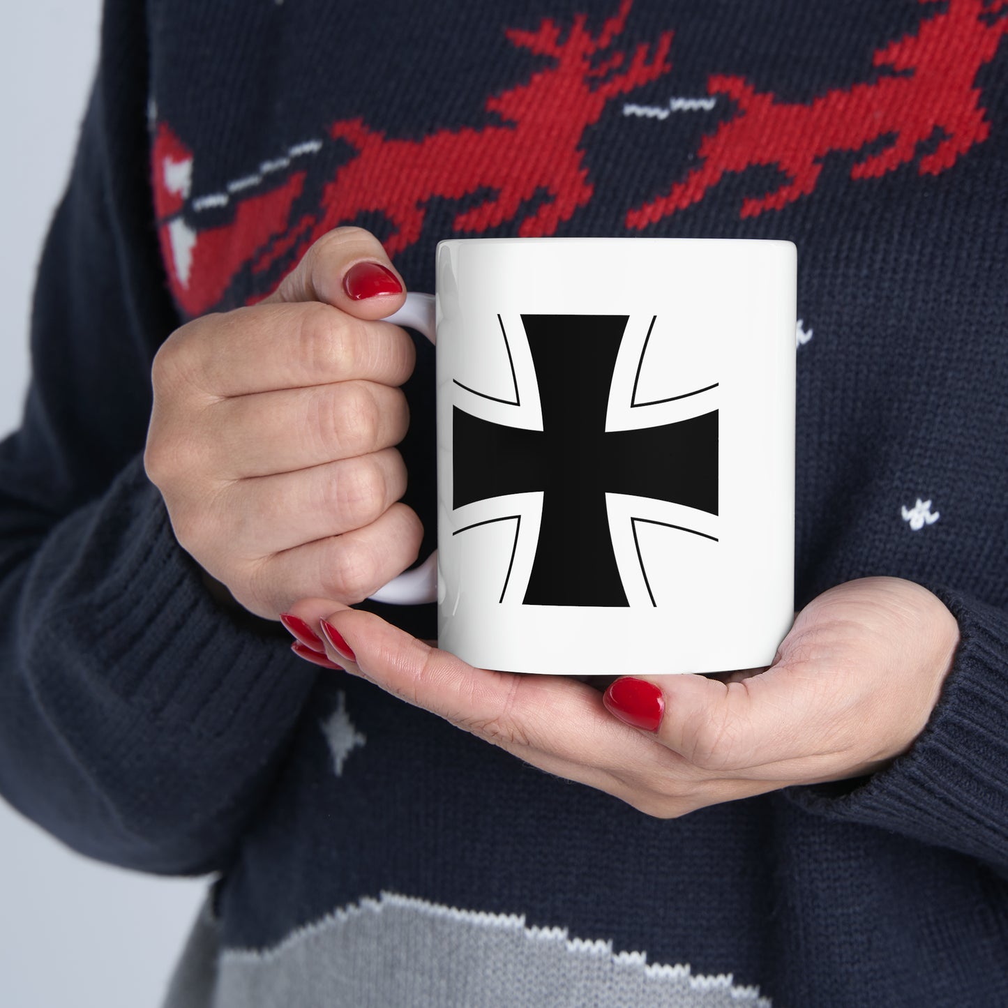 German Air Force Roundel Coffee Mug - Double Sided White Ceramic 11oz - By TheGlassyLass.com