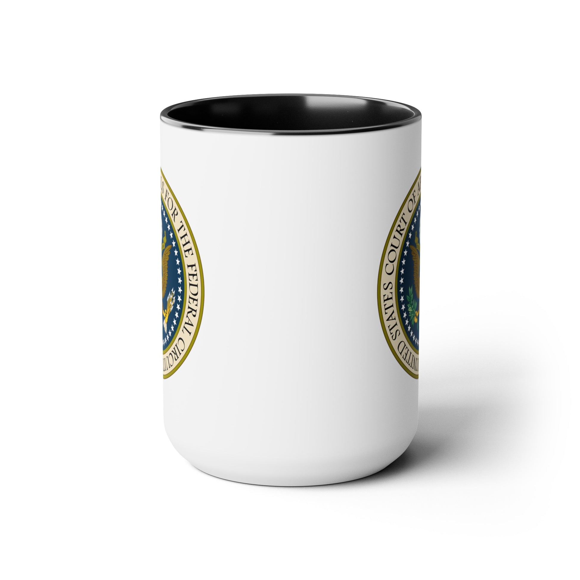 US Court of Appeals Coffee Mug - Double Sided Black Accent White Ceramic 15oz by TheGlassyLass.com