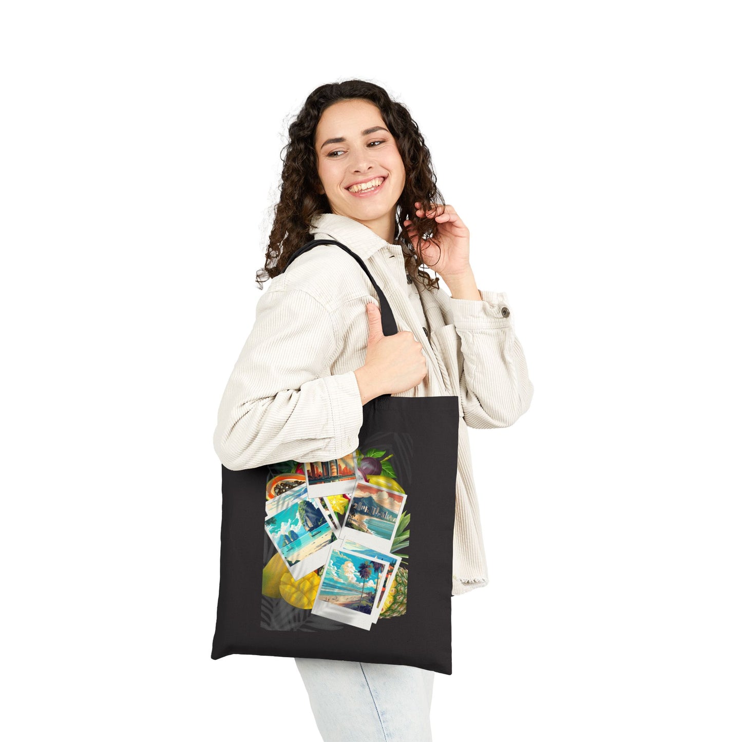 Around the World Tote Bag - Heavyweight 100% Cotton Canvas by TheGlassyLass.com