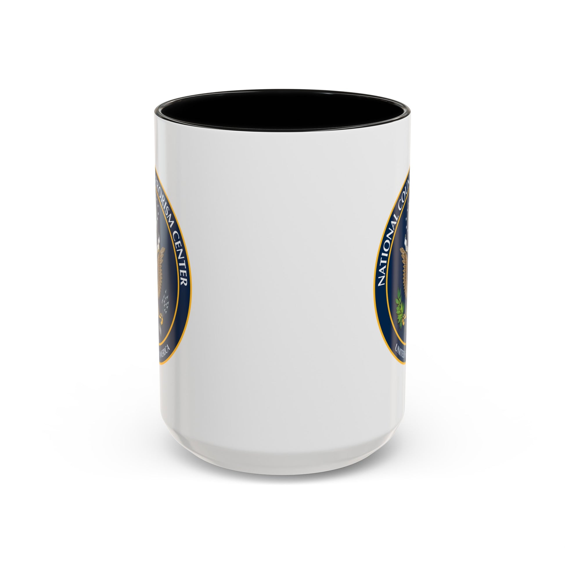 National Counterterrorism Center - Double Sided Black Accent White Ceramic Coffee Mug 15oz by TheGlassyLass.com