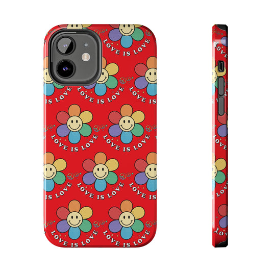 Love is Love Daisy: iPhone Tough Case Design - Wireless Charging - Superior Protection - Original Designs by TheGlassyLass.com