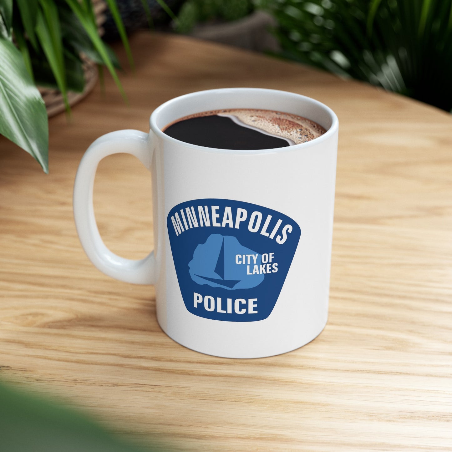 Minneapolis Police Coffee Mug - Double Sided White Ceramic 11oz by TheGlassyLass.com