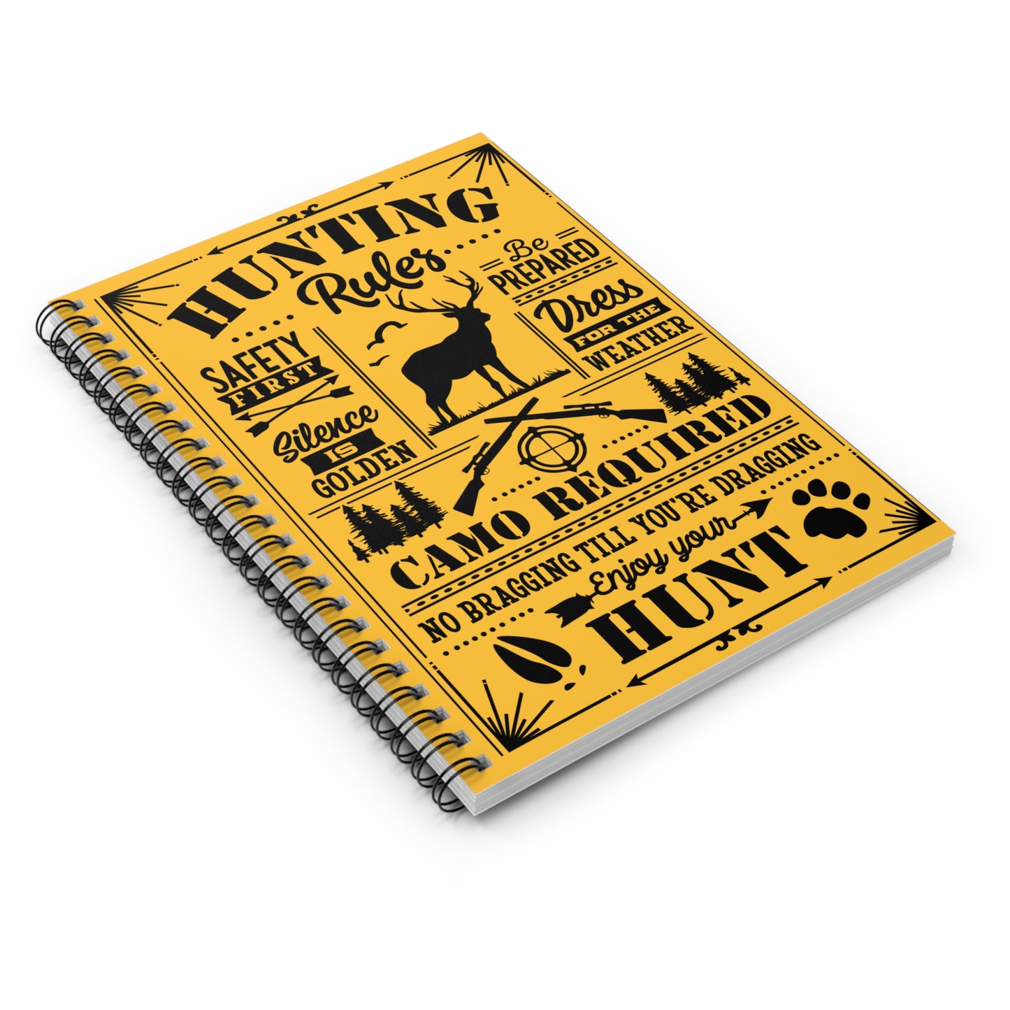 Hunting Rules: Spiral Notebook - Log Books - Journals - Diaries - and More Custom Printed by TheGlassyLass.com