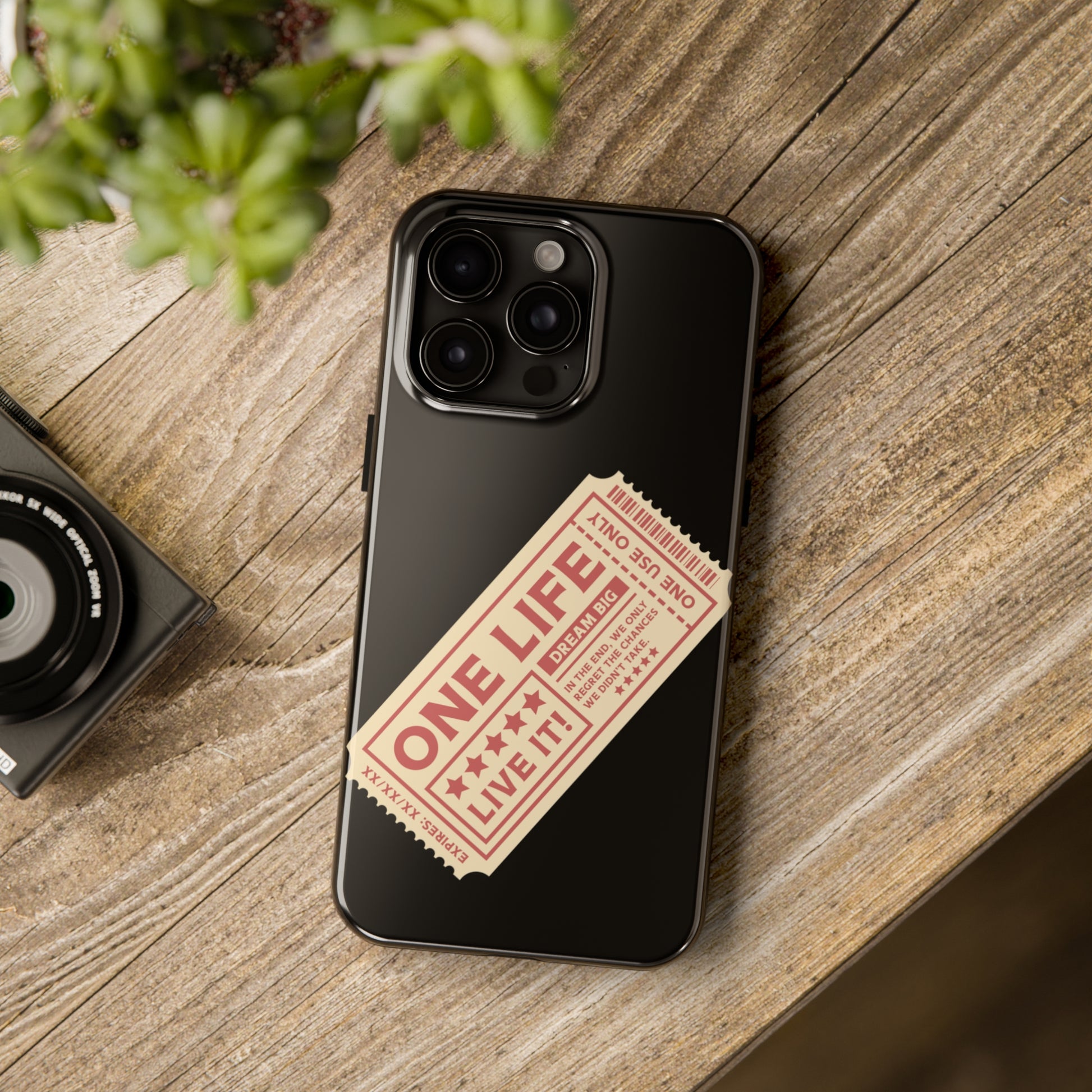 Ticket to Life: iPhone Tough Case Design - Wireless Charging - Superior Protection - Original Designs by TheGlassyLass.com